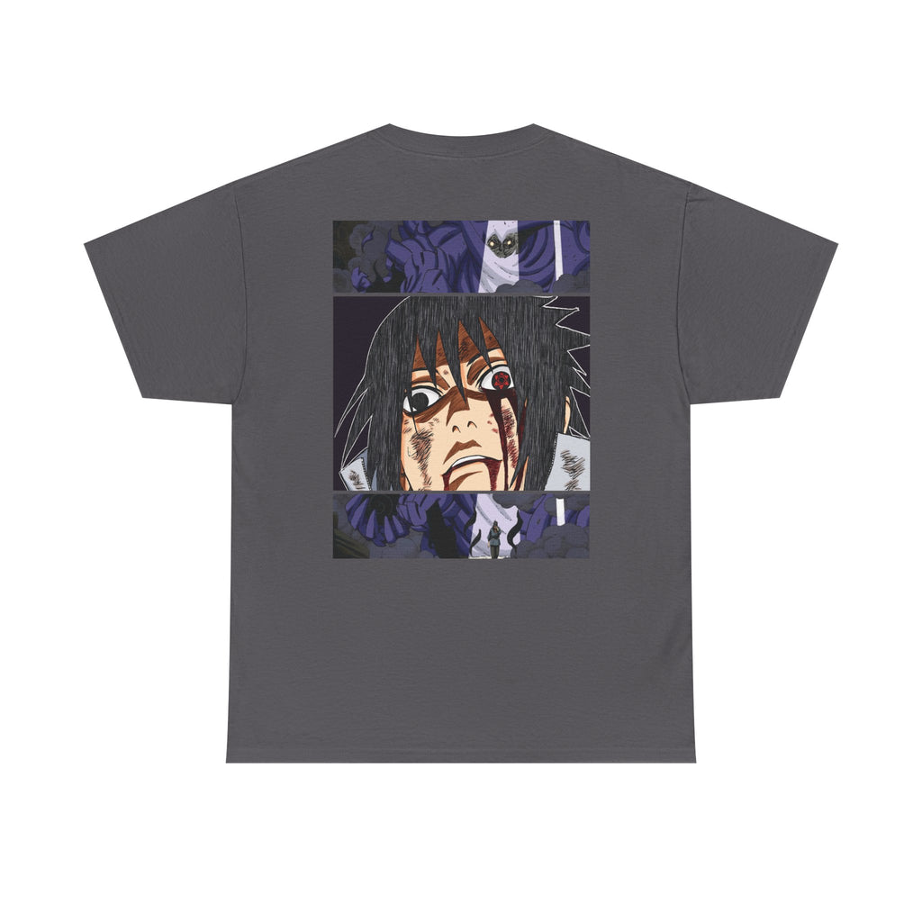 Anime Sasuke Uchiha Manga Panel Tee — "See Darkness" Graphic T-Shirt