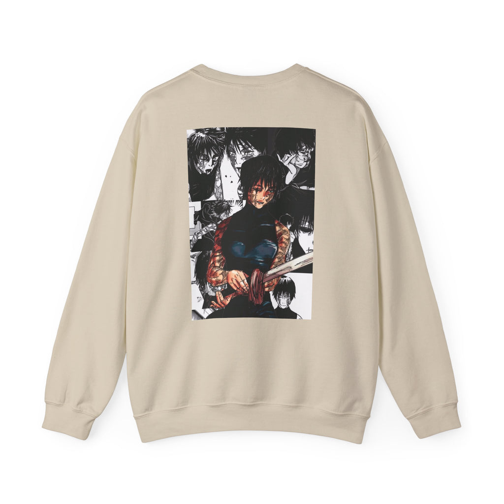 Jujutsu Kaisen Maki Graphic Crewneck Sweatshirt | Anime Manga Back Print
