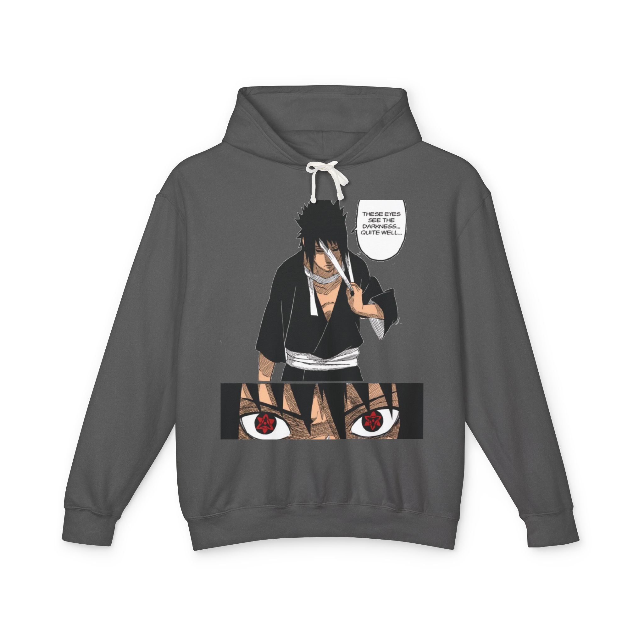 Sasuke Uchiha Anime Premium Graphic Hoodie — "See Darkness"