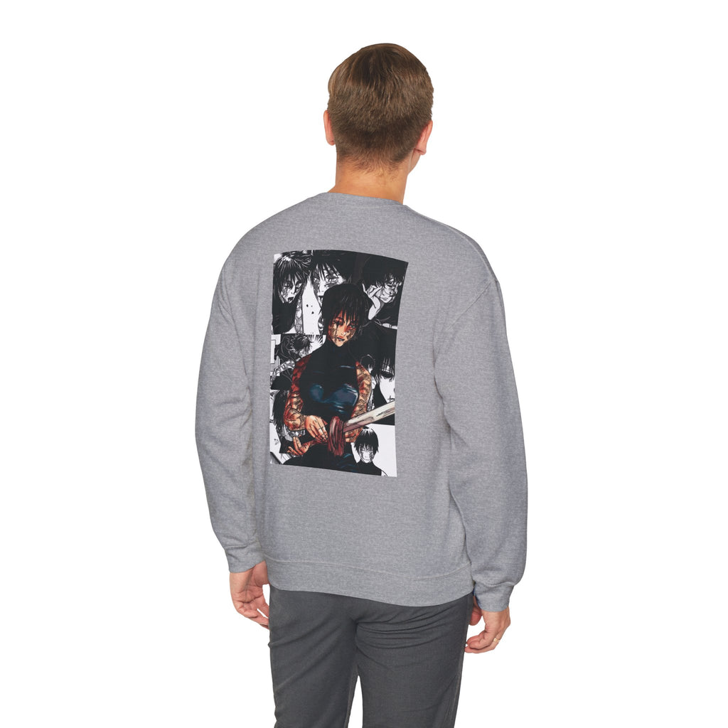 Jujutsu Kaisen Maki Graphic Crewneck Sweatshirt | Anime Manga Back Print