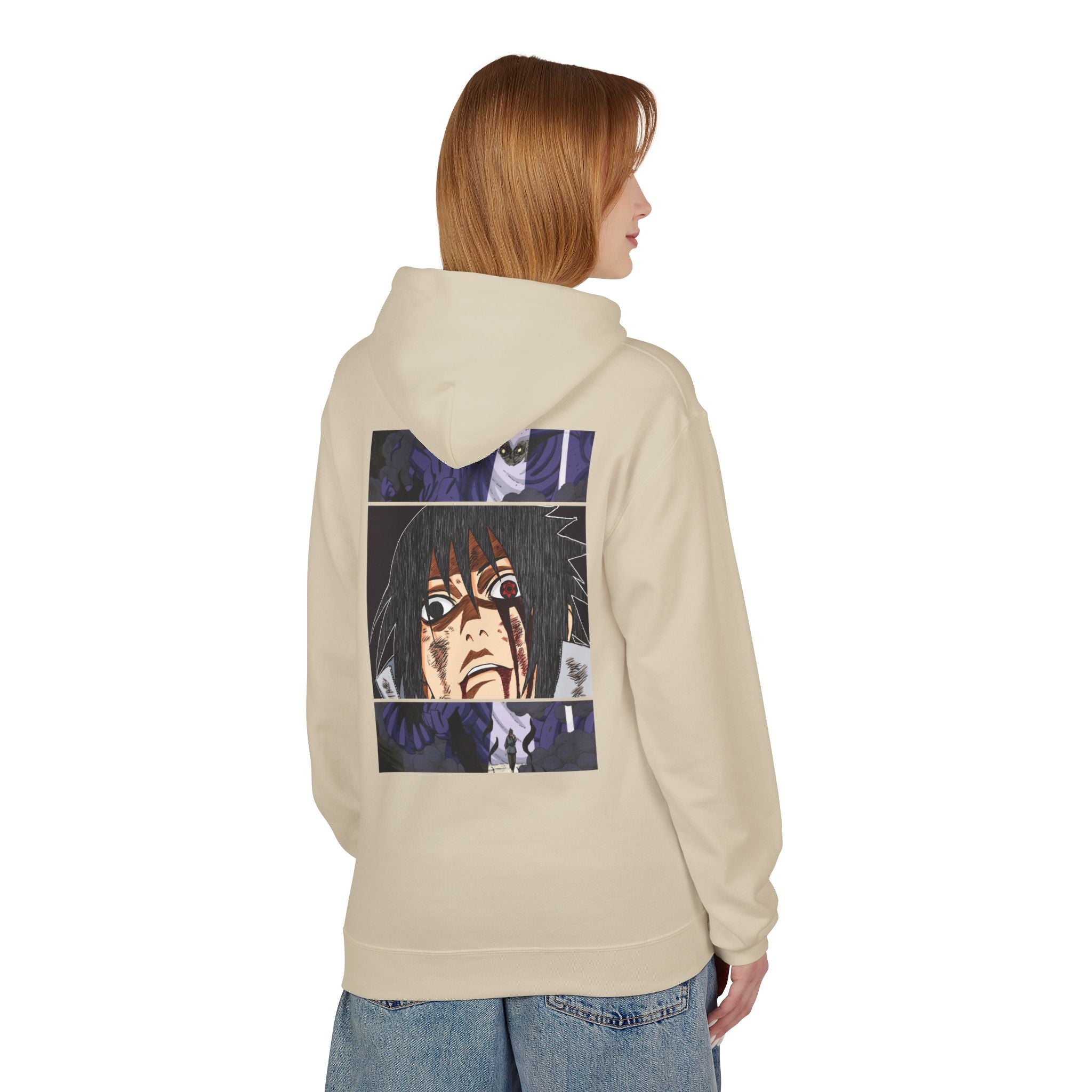 Sasuke Uchiha Anime Graphic Hoodie — "See Darkness"