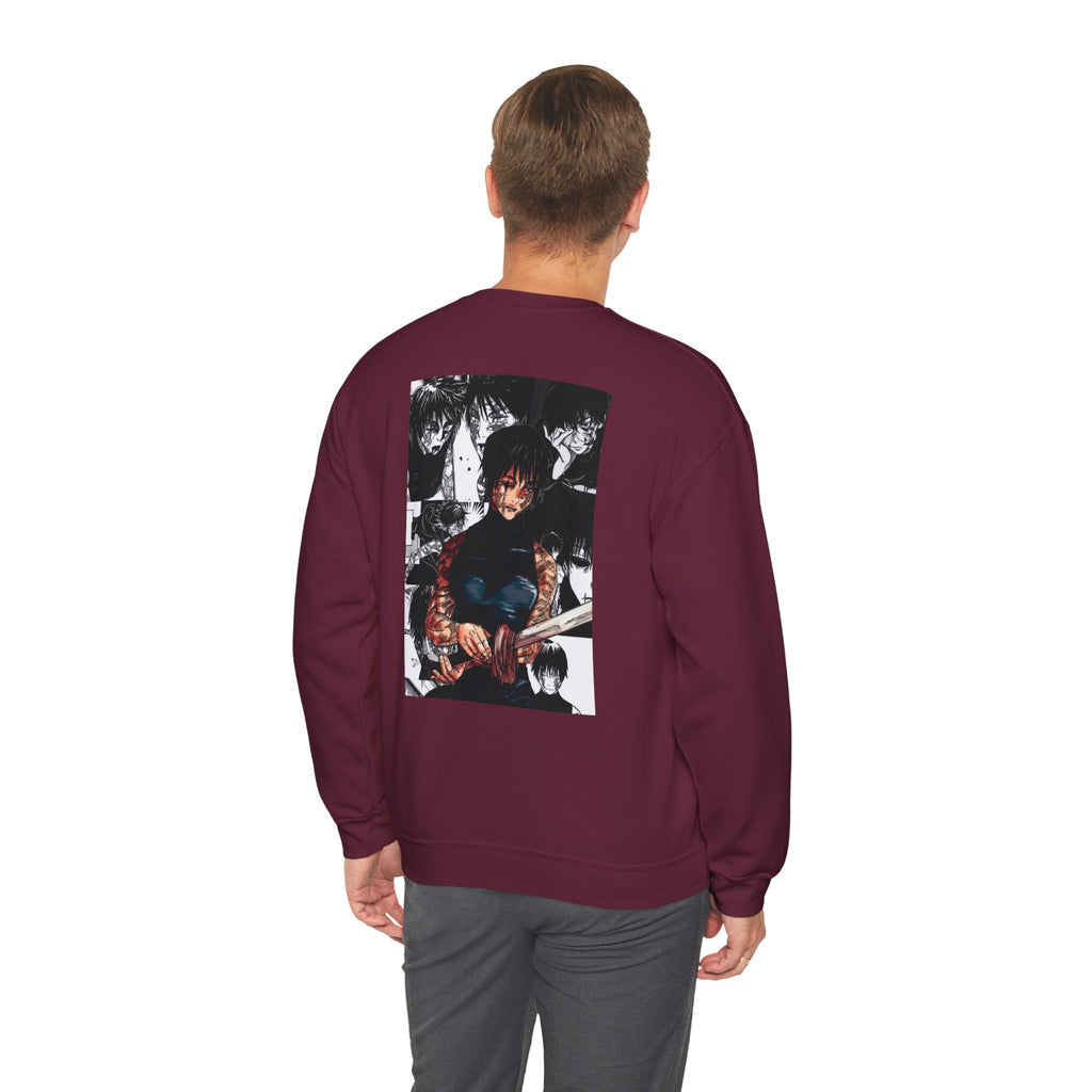 Jujutsu Kaisen Maki Graphic Crewneck Sweatshirt | Anime Manga Back Print