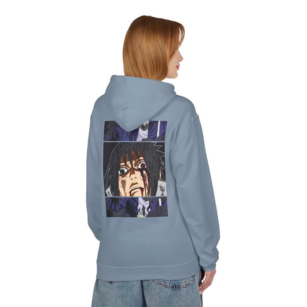 Sasuke Uchiha Anime Graphic Hoodie — "See Darkness"