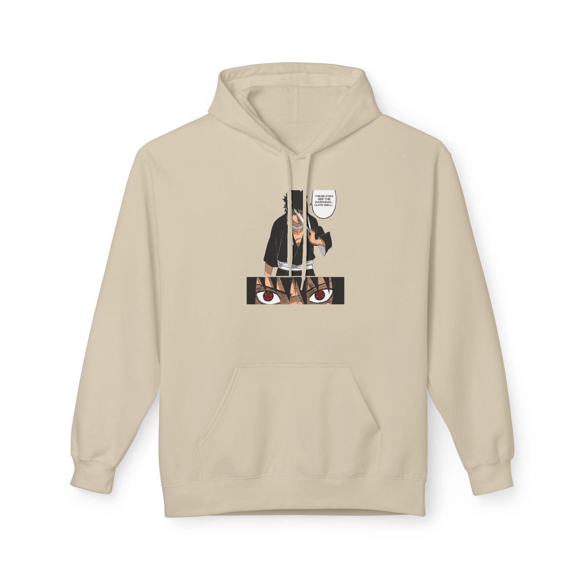 Sasuke Uchiha Anime Graphic Hoodie — "See Darkness"