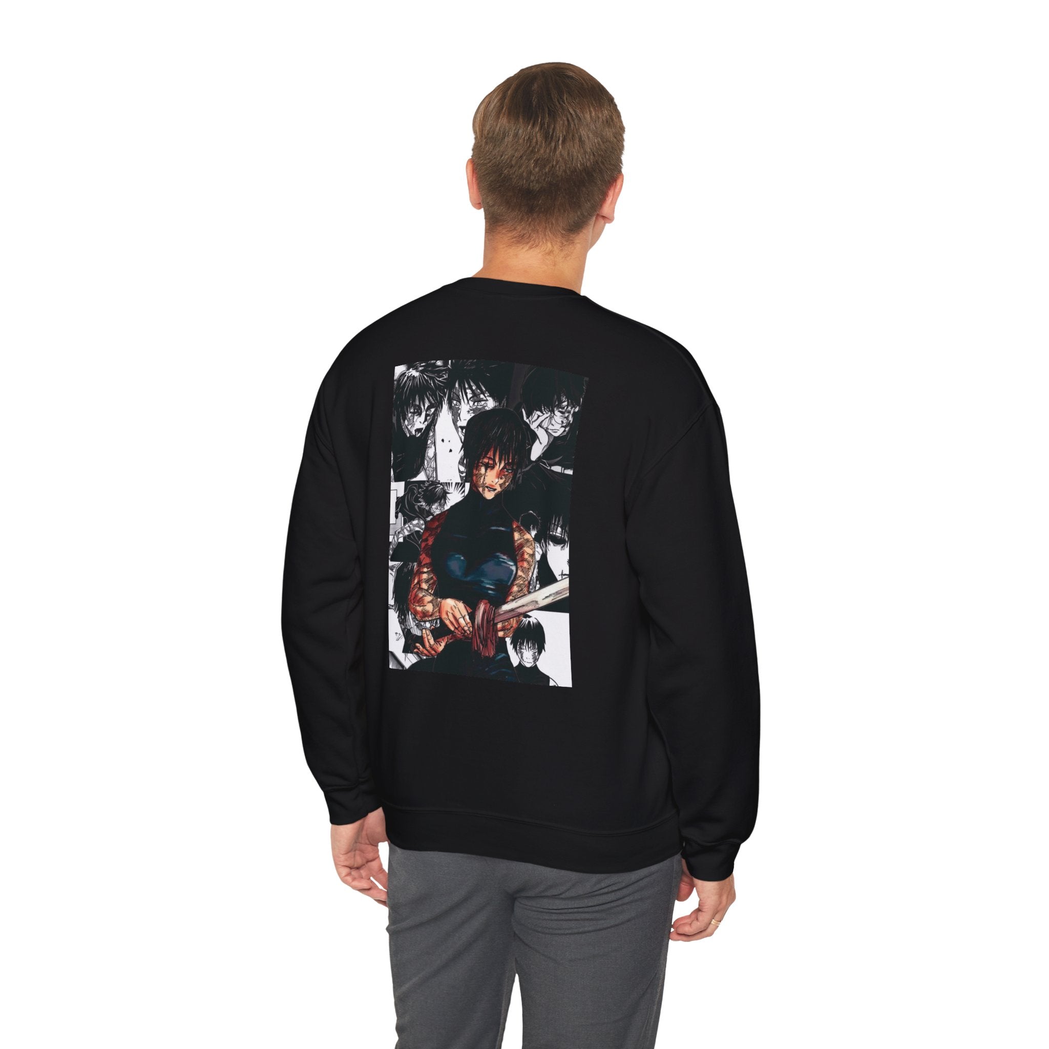 Jujutsu Kaisen Maki Graphic Crewneck Sweatshirt | Anime Manga Back Print