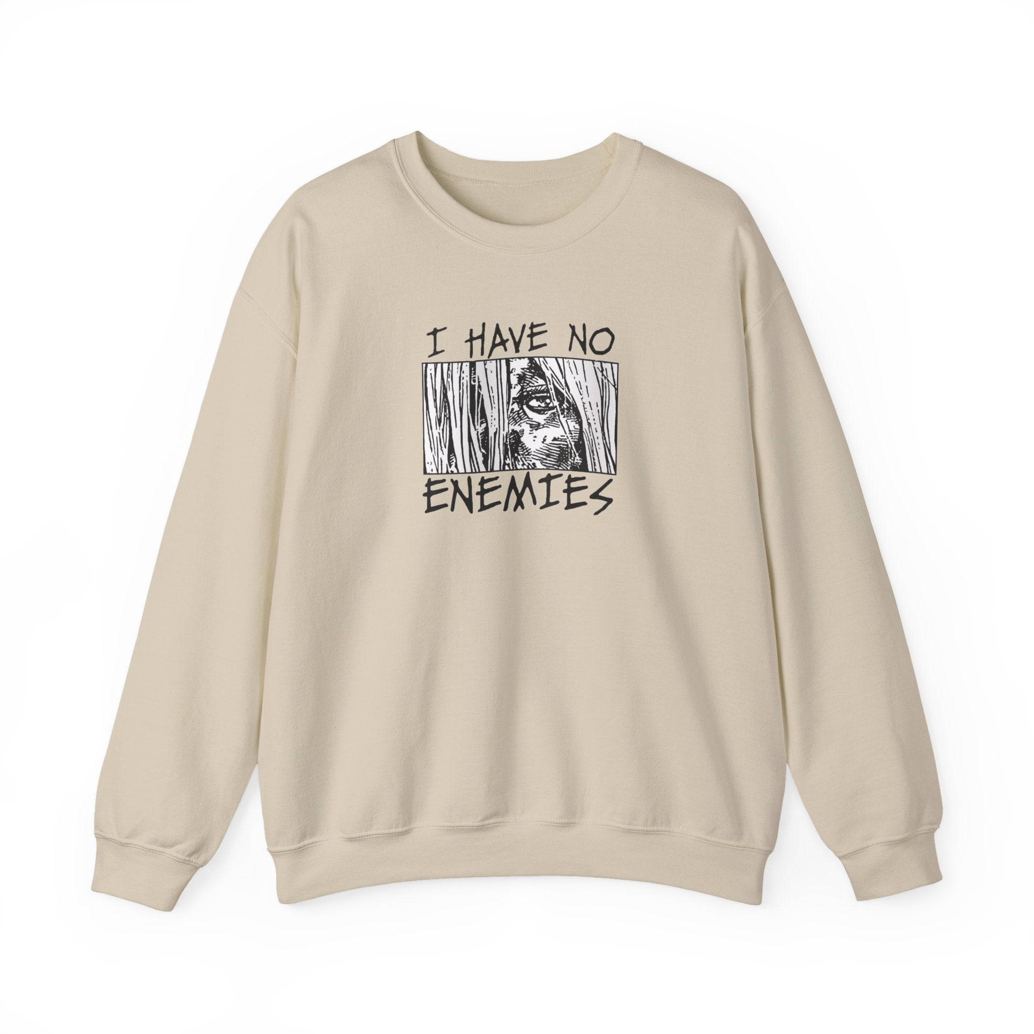 Vinland Saga Crewneck Sweatshirt — "I Have No Enemies" Graphic