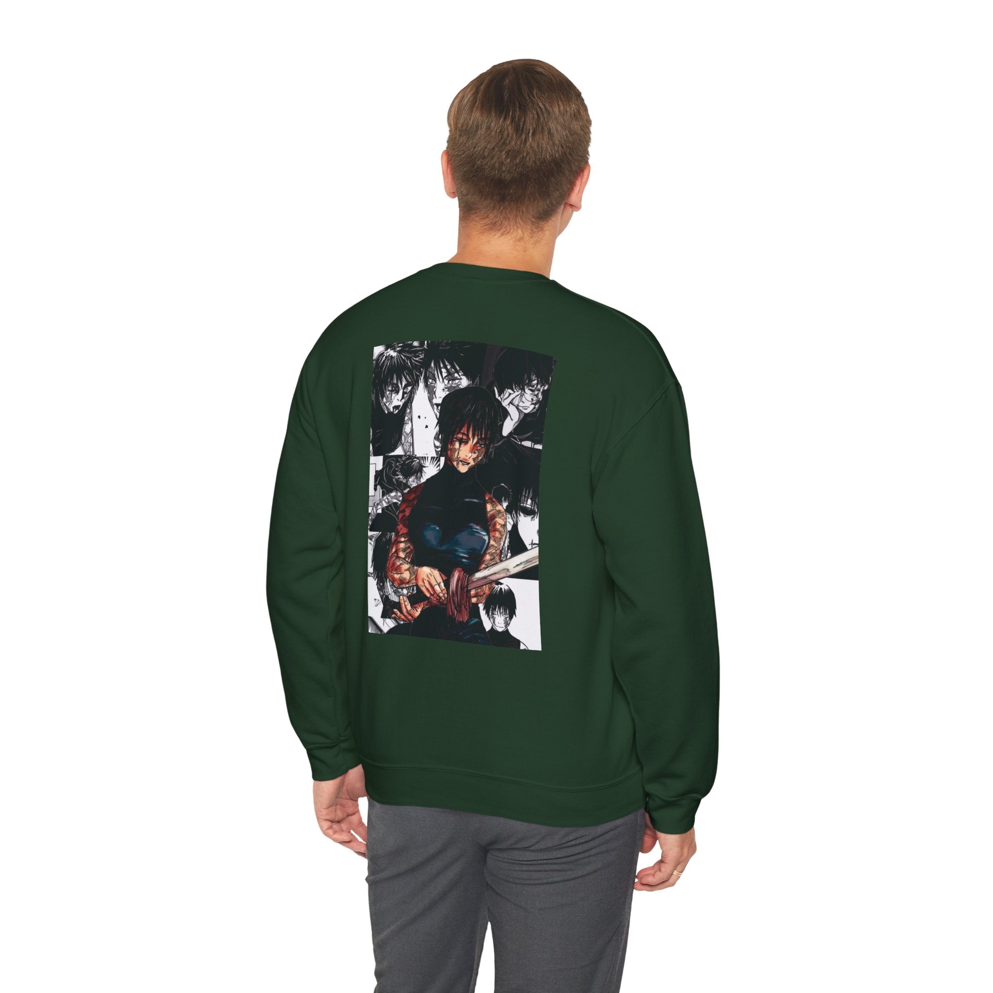 Jujutsu Kaisen Maki Graphic Crewneck Sweatshirt | Anime Manga Back Print