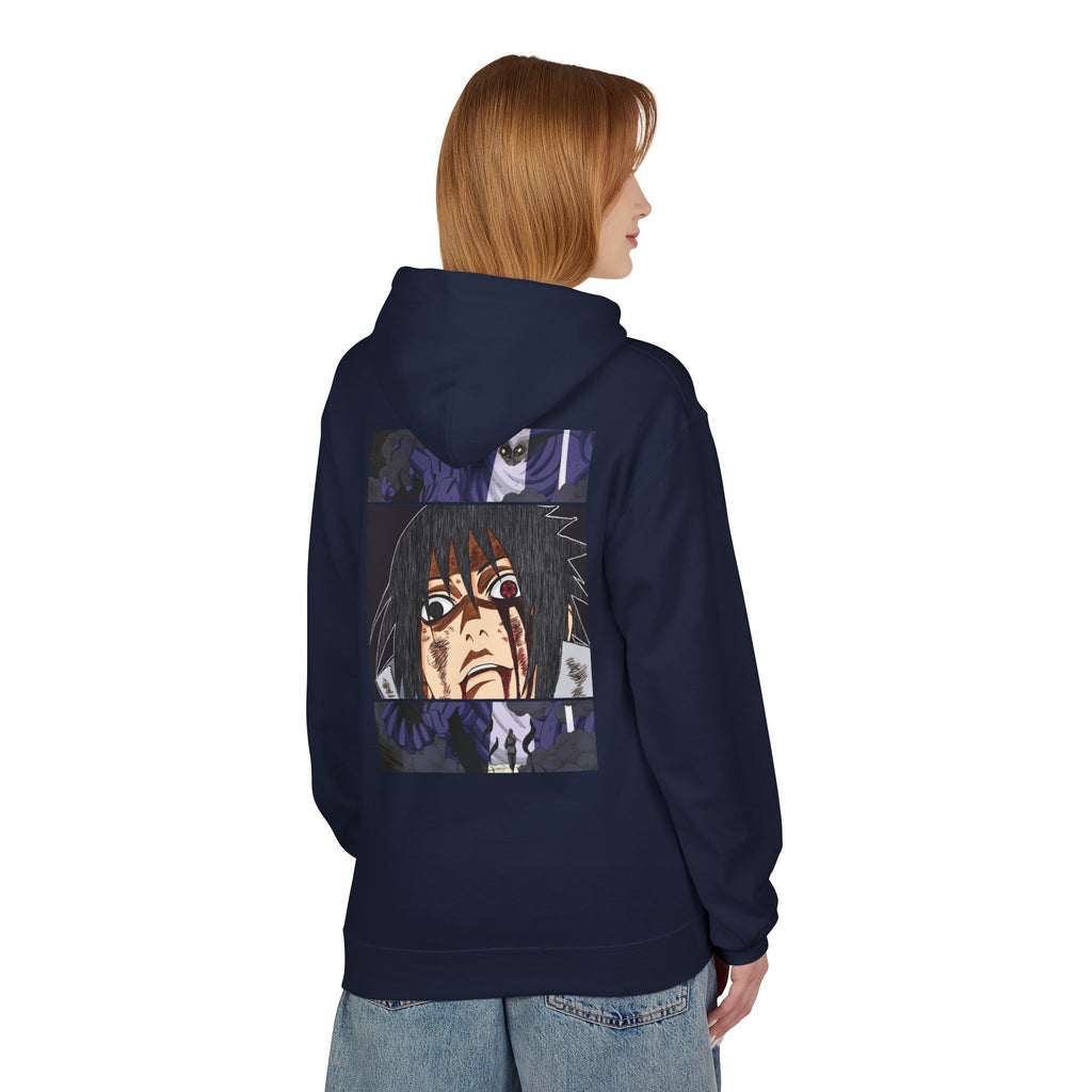 Sasuke Uchiha Anime Graphic Hoodie — "See Darkness"