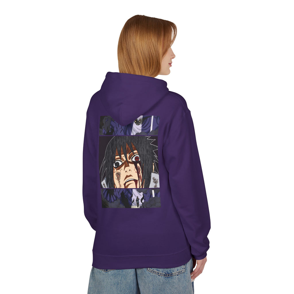 Sasuke Uchiha Anime Graphic Hoodie — "See Darkness"