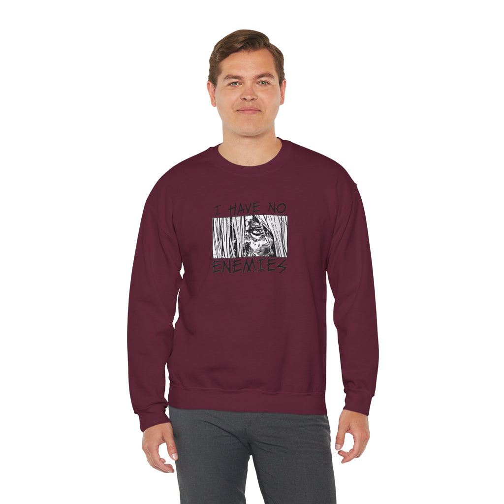 Vinland Saga Crewneck Sweatshirt — "I Have No Enemies" Graphic