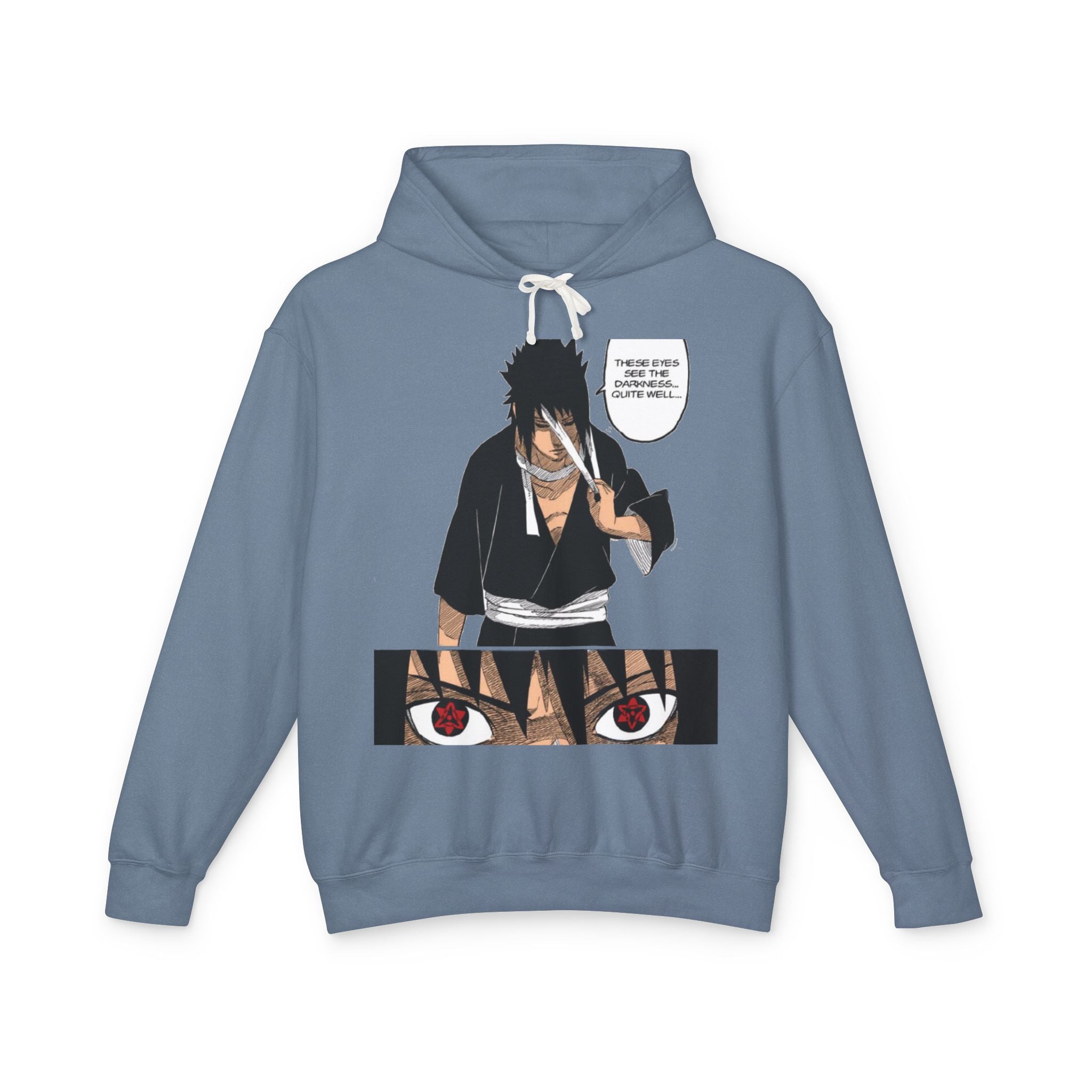 Sasuke Uchiha Anime Premium Graphic Hoodie — "See Darkness"