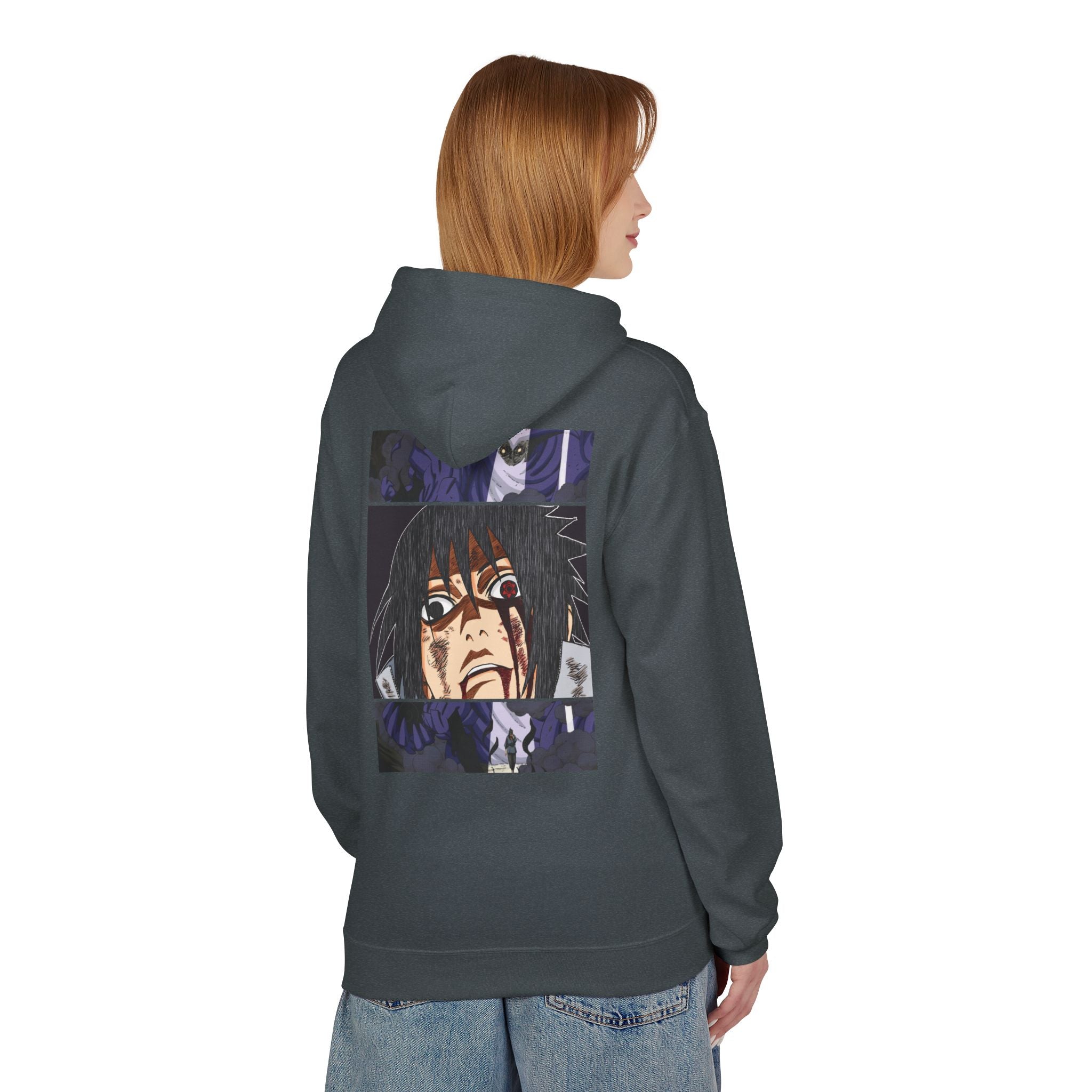Sasuke Uchiha Anime Graphic Hoodie — "See Darkness"