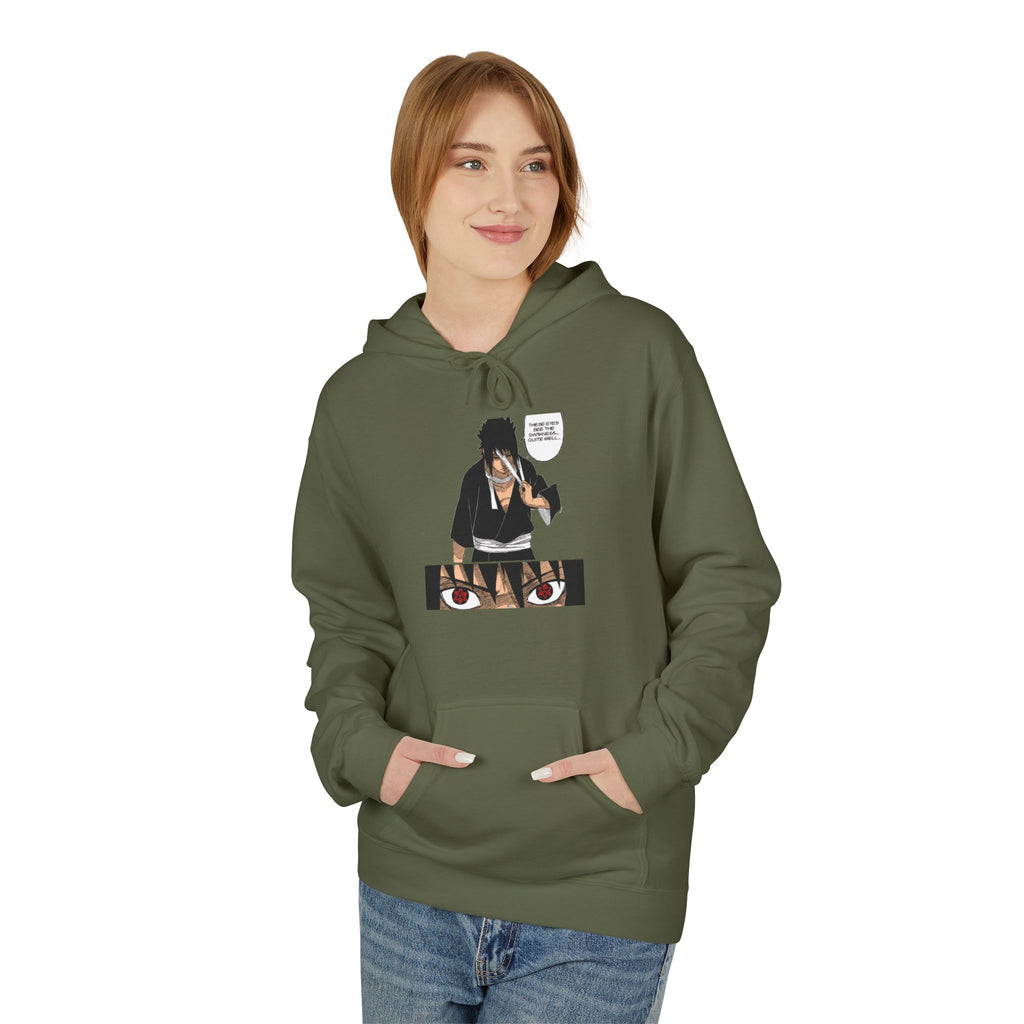 Sasuke Uchiha Anime Graphic Hoodie — "See Darkness"