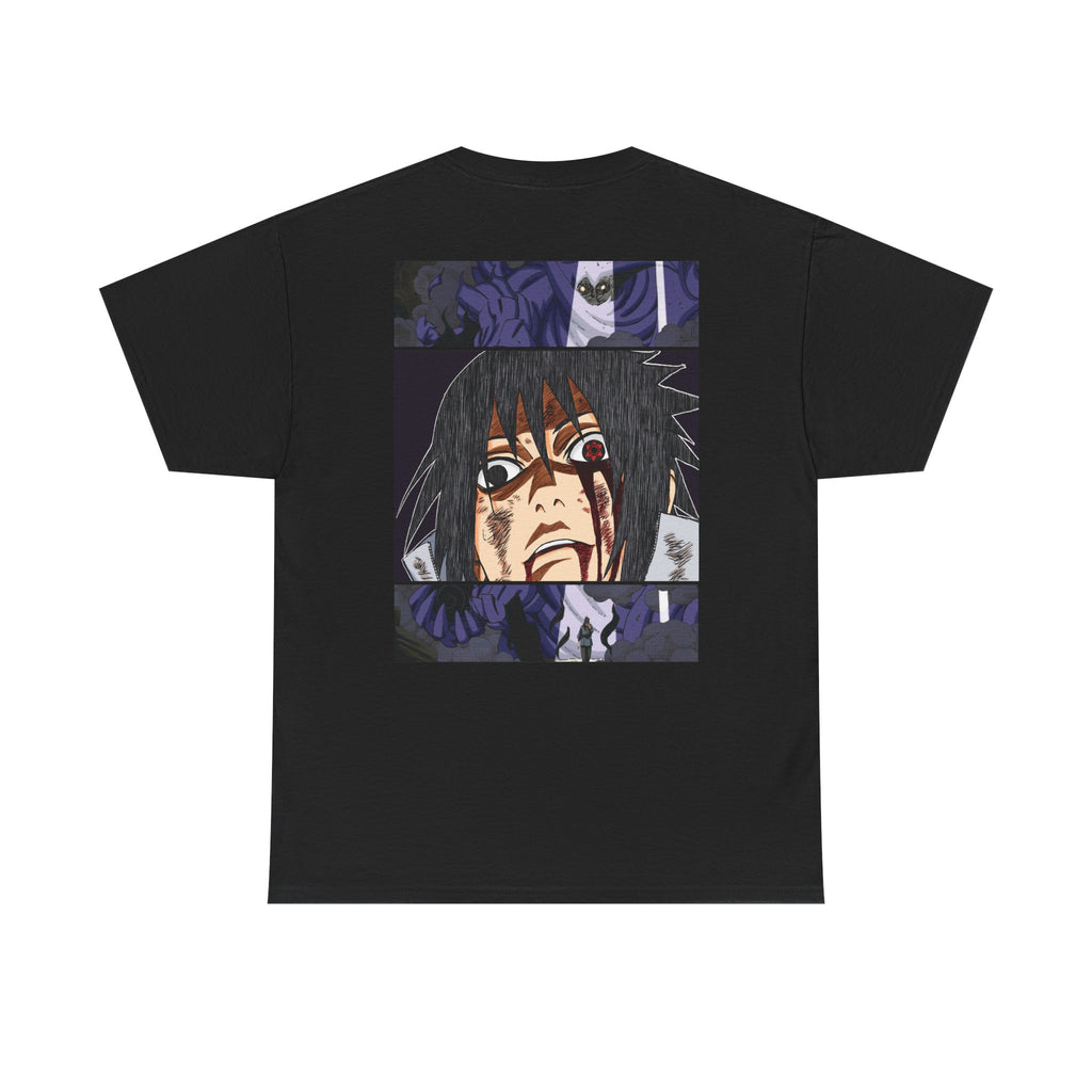 Anime Sasuke Uchiha Manga Panel Tee — "See Darkness" Graphic T-Shirt
