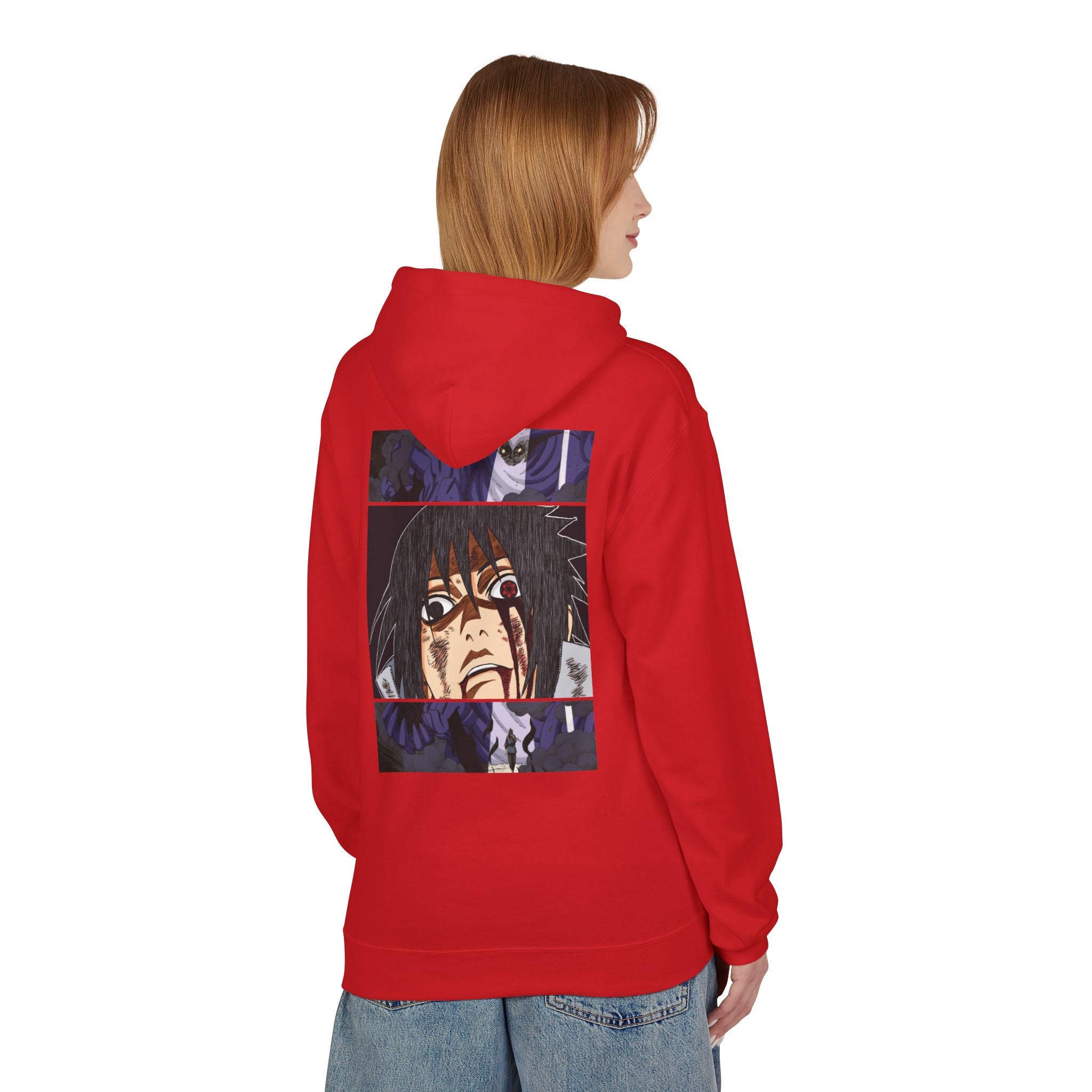 Sasuke Uchiha Anime Graphic Hoodie — "See Darkness"