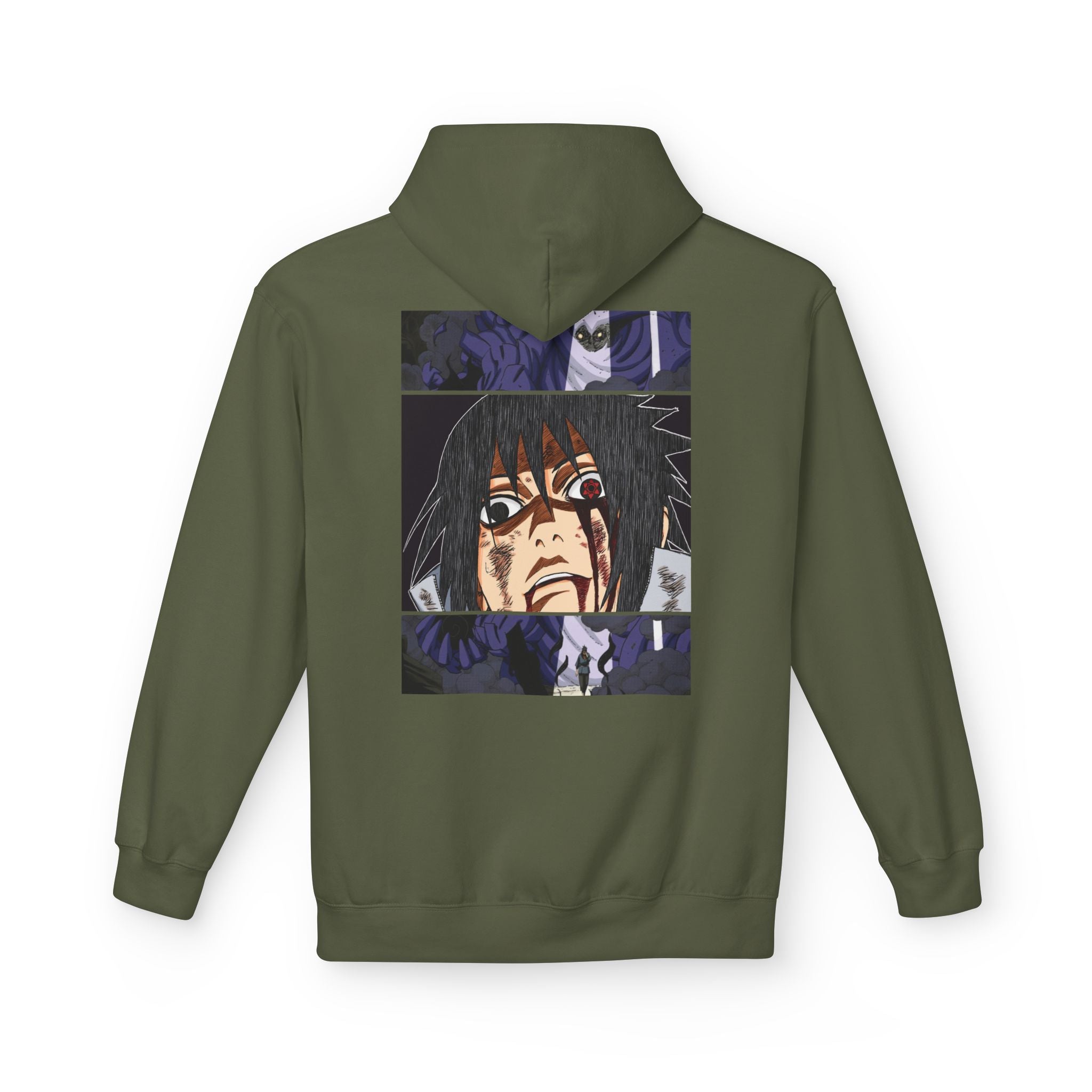 Sasuke Uchiha Anime Graphic Hoodie — "See Darkness"