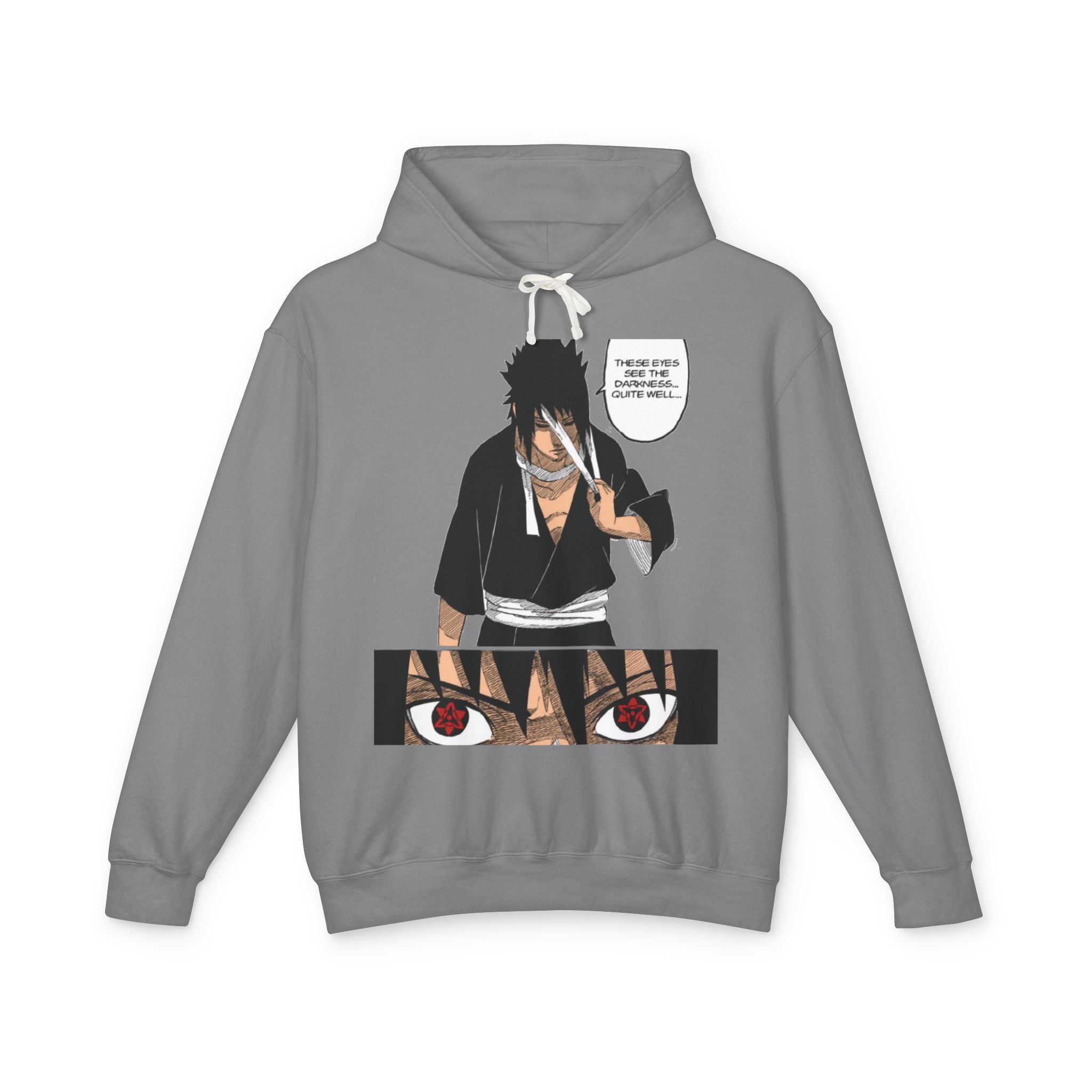 Sasuke Uchiha Anime Premium Graphic Hoodie — "See Darkness"