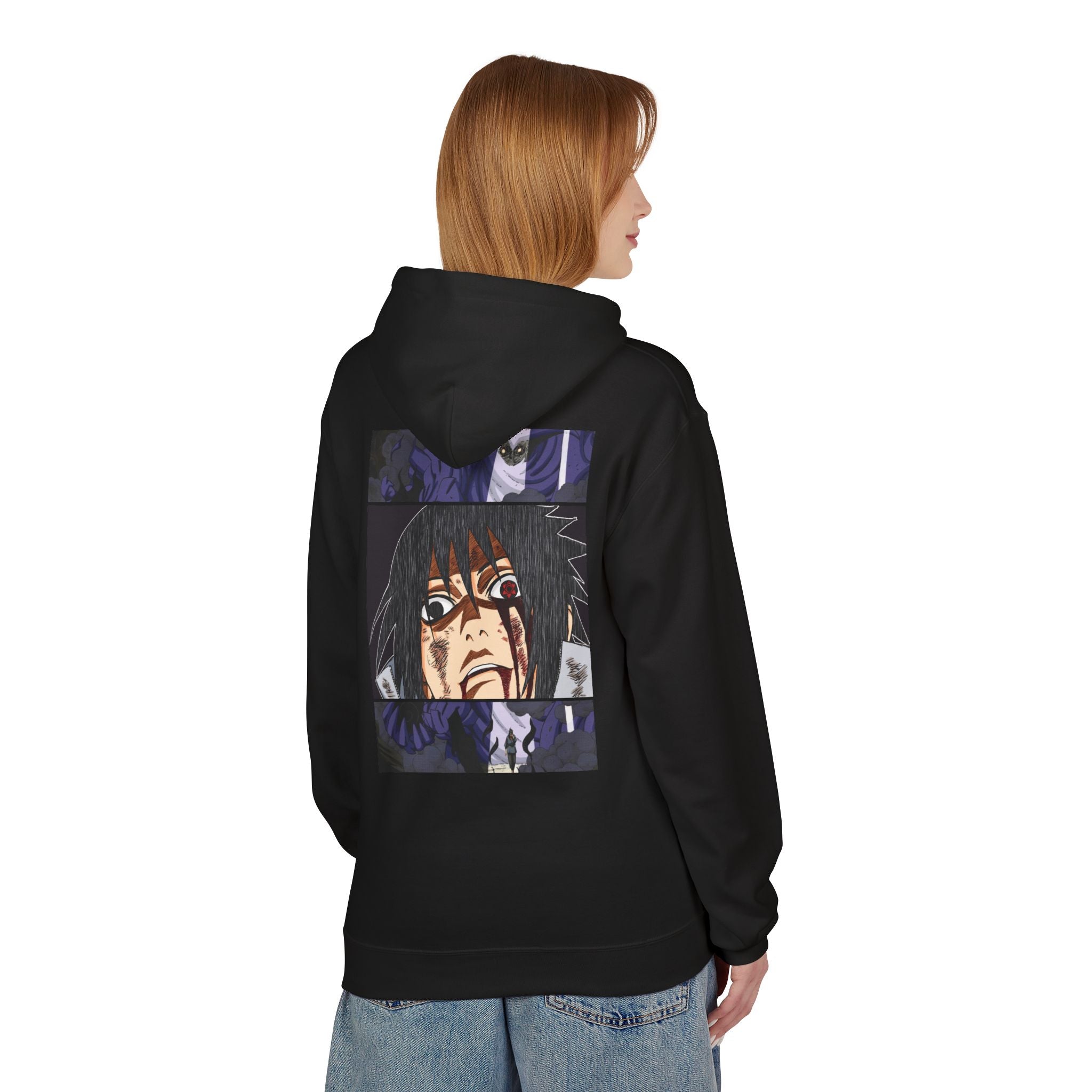 Sasuke Uchiha Anime Graphic Hoodie — "See Darkness"