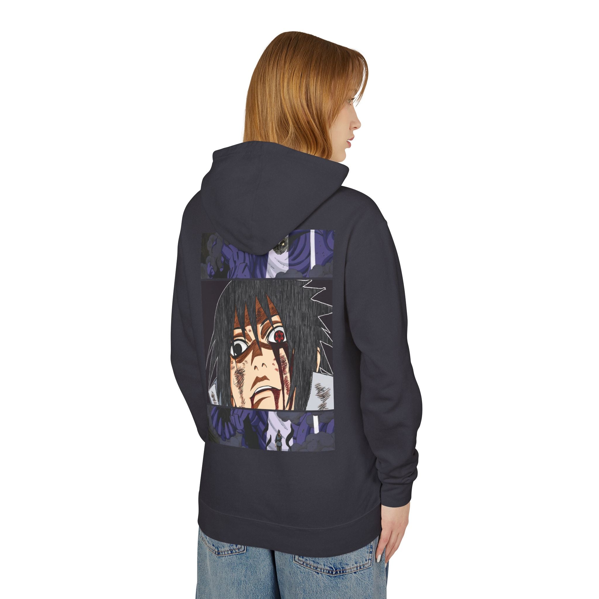 Sasuke Uchiha Anime Premium Graphic Hoodie — "See Darkness"