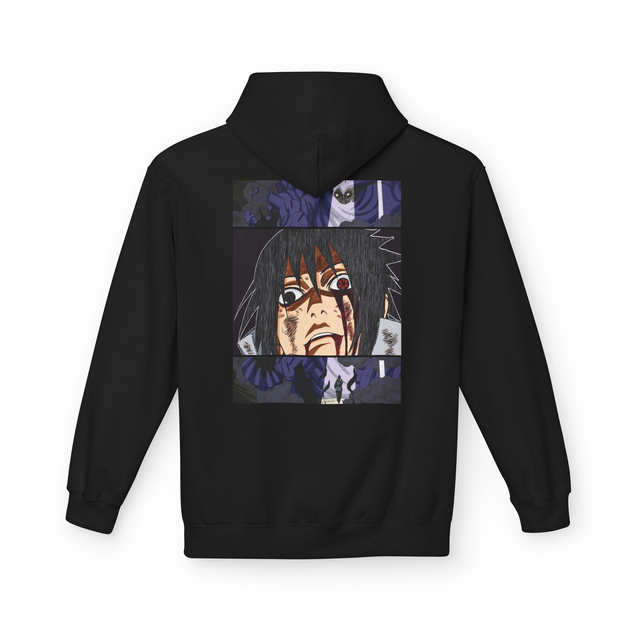 Sasuke Uchiha Anime Graphic Hoodie — "See Darkness"