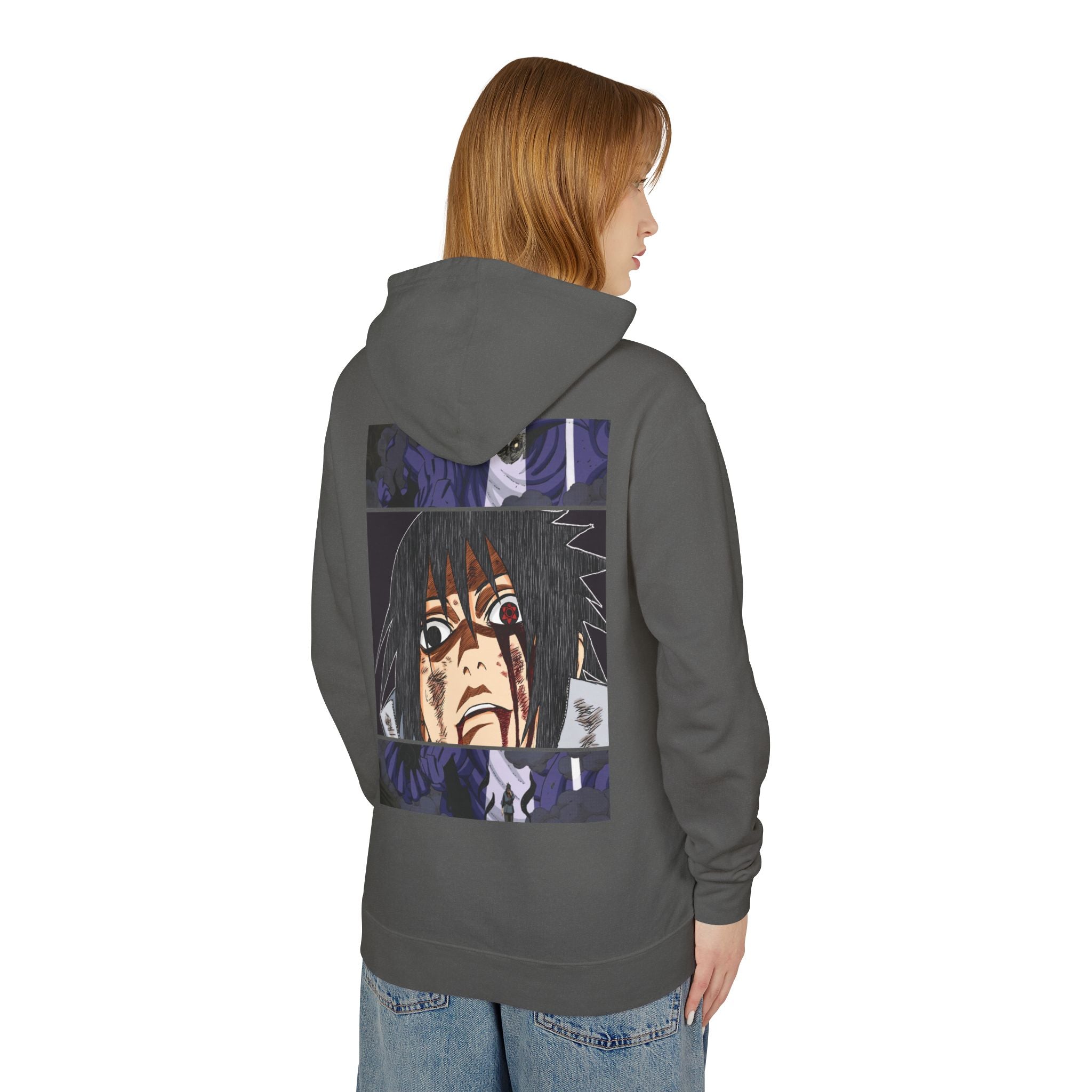 Sasuke Uchiha Anime Premium Graphic Hoodie — "See Darkness"