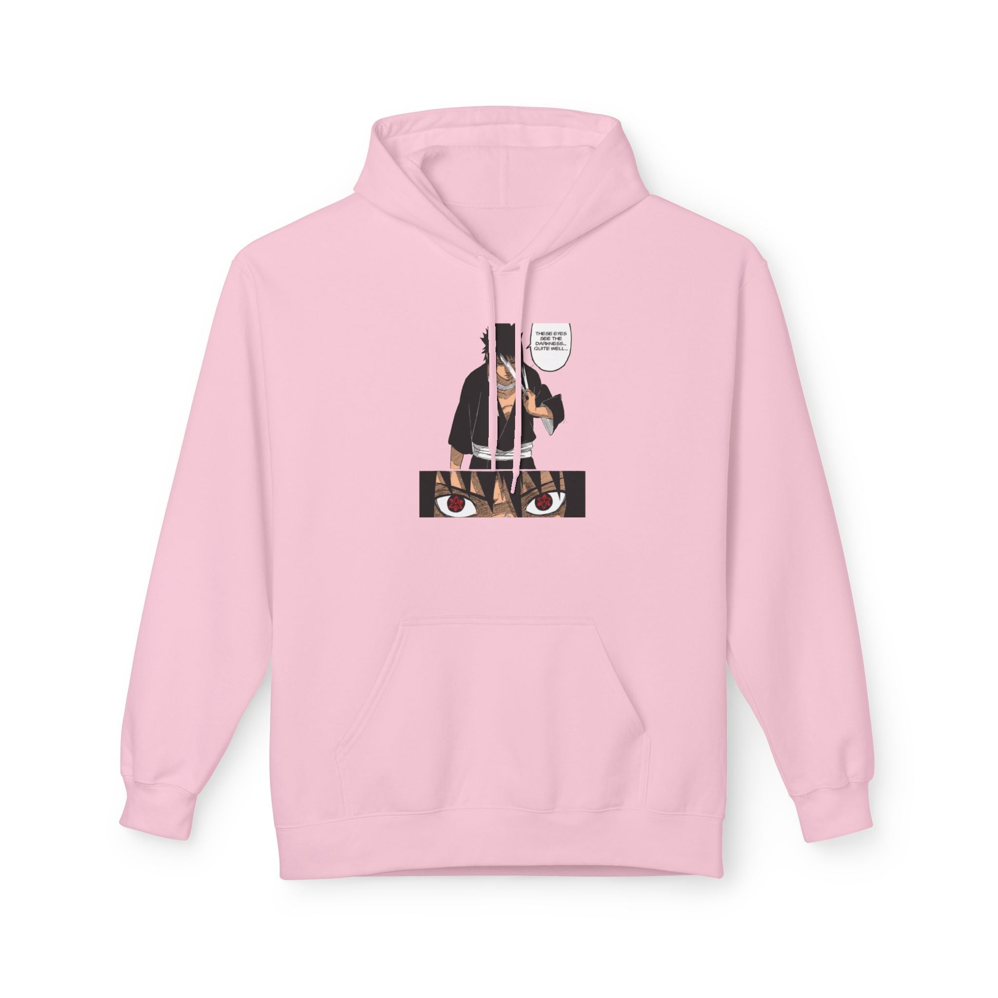 Sasuke Uchiha Anime Graphic Hoodie — "See Darkness"