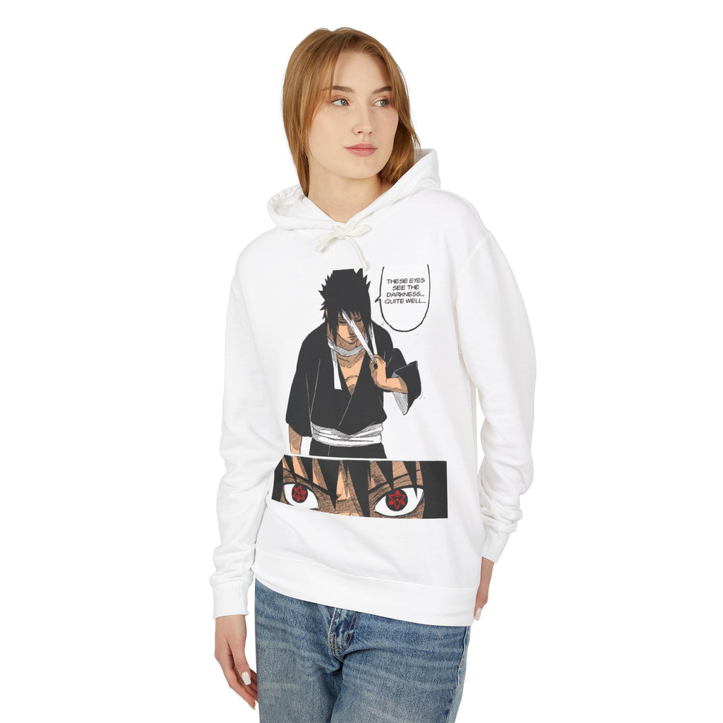 Sasuke Uchiha Anime Premium Graphic Hoodie — "See Darkness"