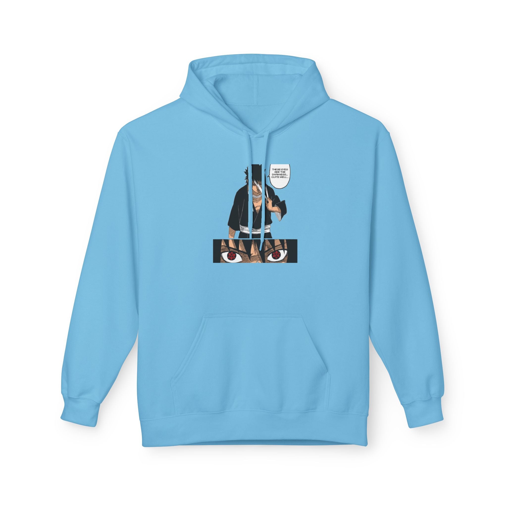 Sasuke Uchiha Anime Graphic Hoodie — "See Darkness"