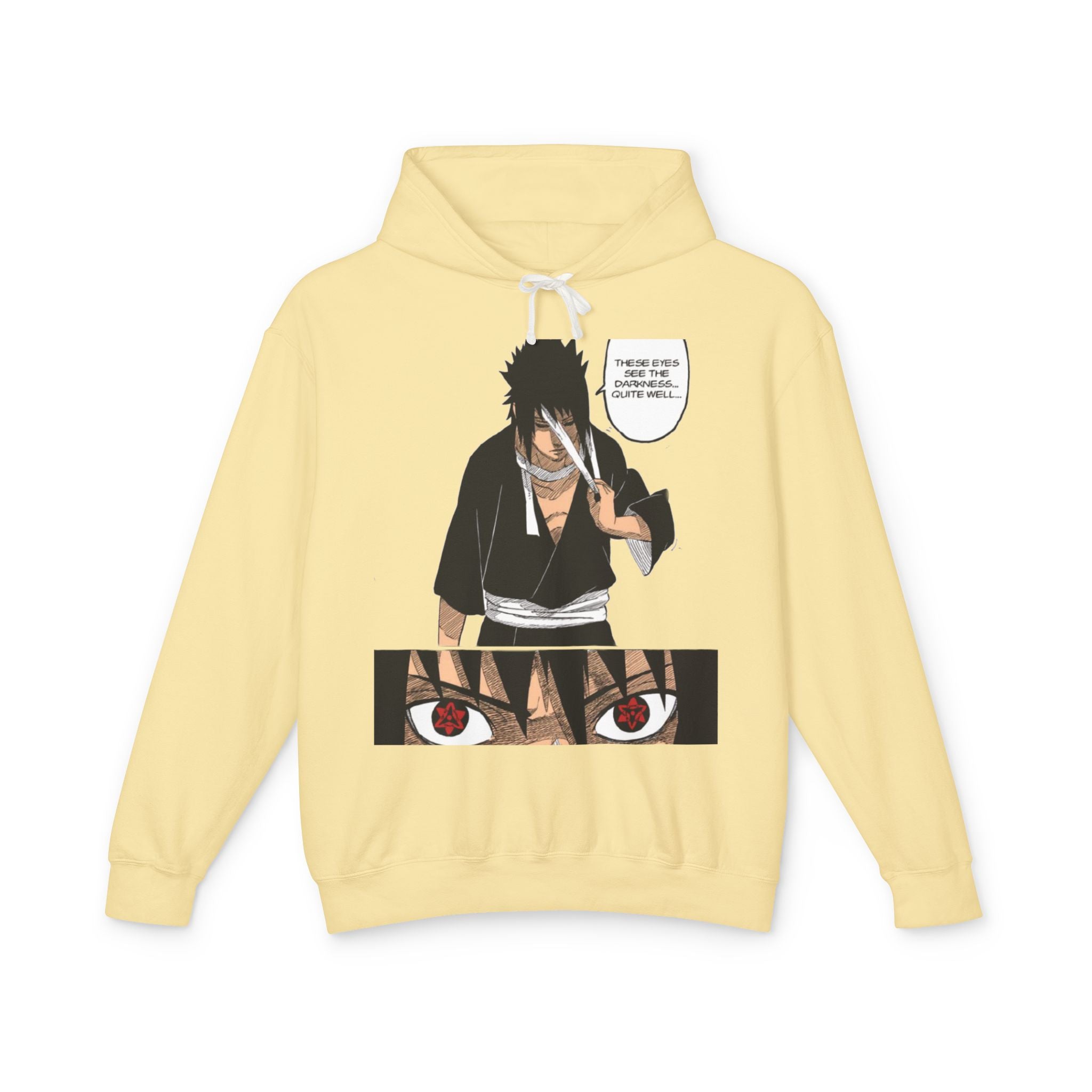 Sasuke Uchiha Anime Premium Graphic Hoodie — "See Darkness"