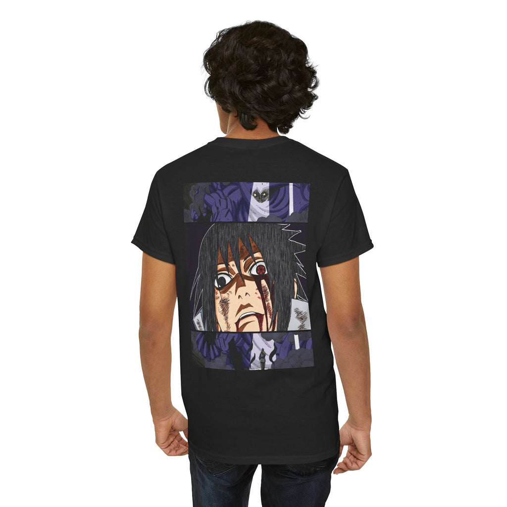 Anime Sasuke Uchiha Manga Panel Tee — "See Darkness" Graphic T-Shirt