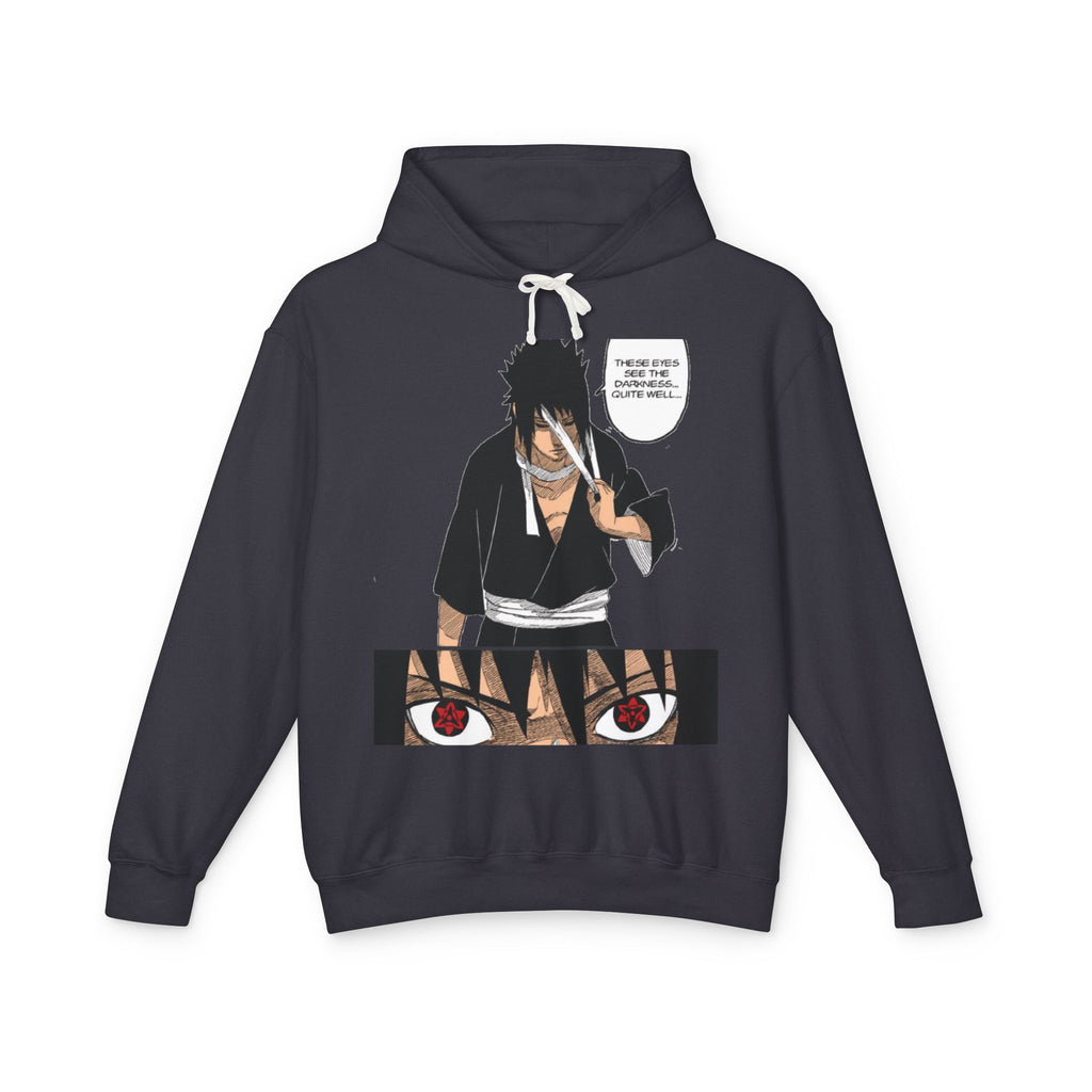 Sasuke Uchiha Anime Premium Graphic Hoodie — "See Darkness"