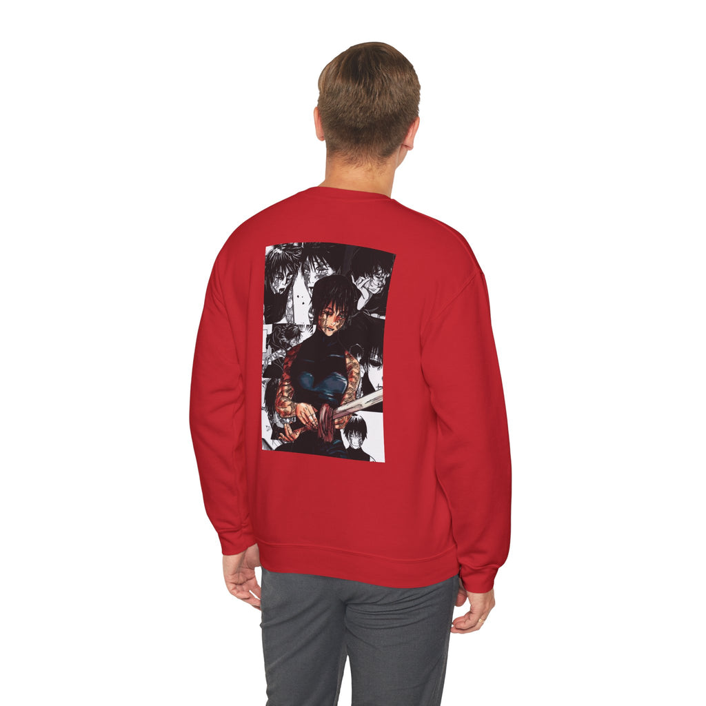 Jujutsu Kaisen Maki Graphic Crewneck Sweatshirt | Anime Manga Back Print