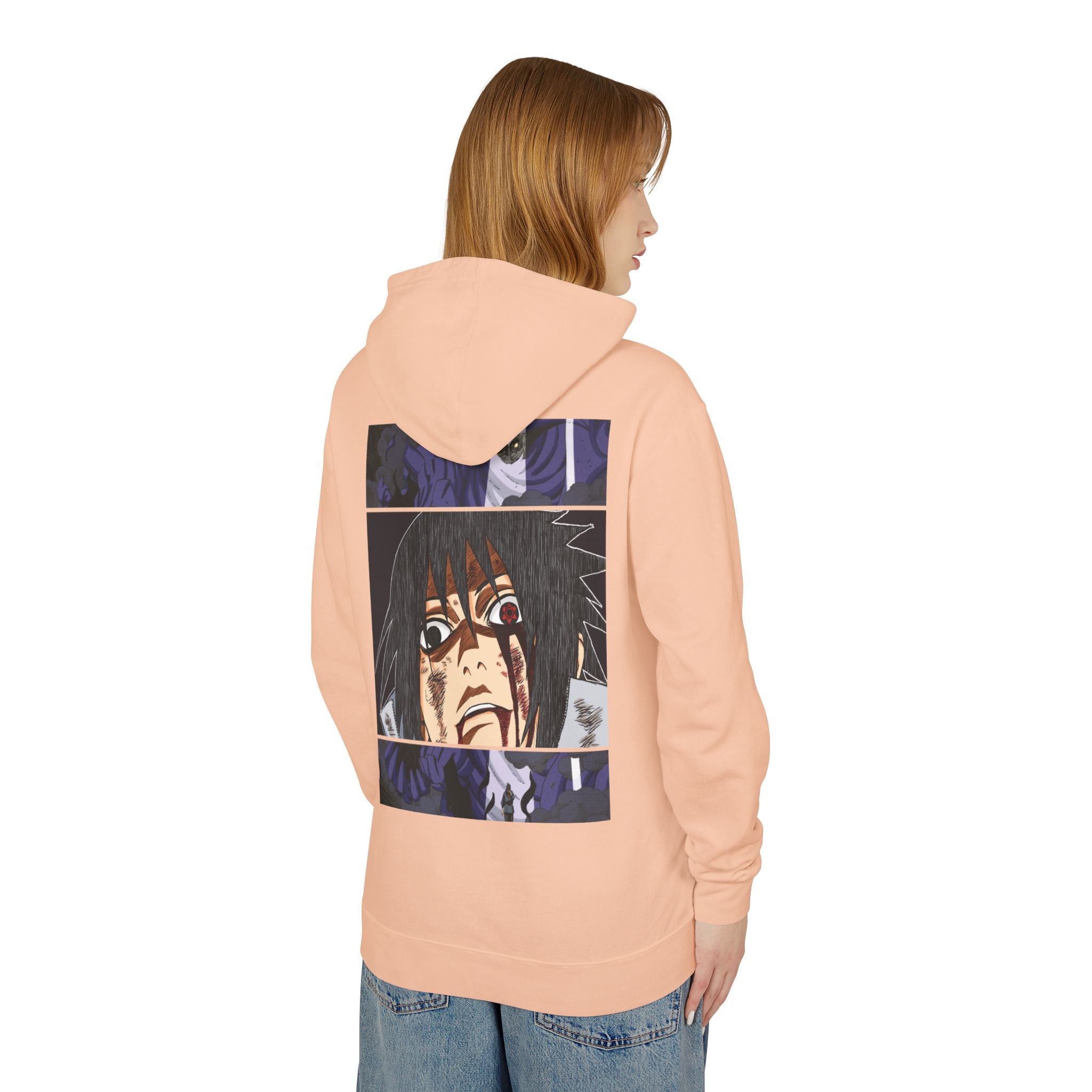 Sasuke Uchiha Anime Premium Graphic Hoodie — "See Darkness"