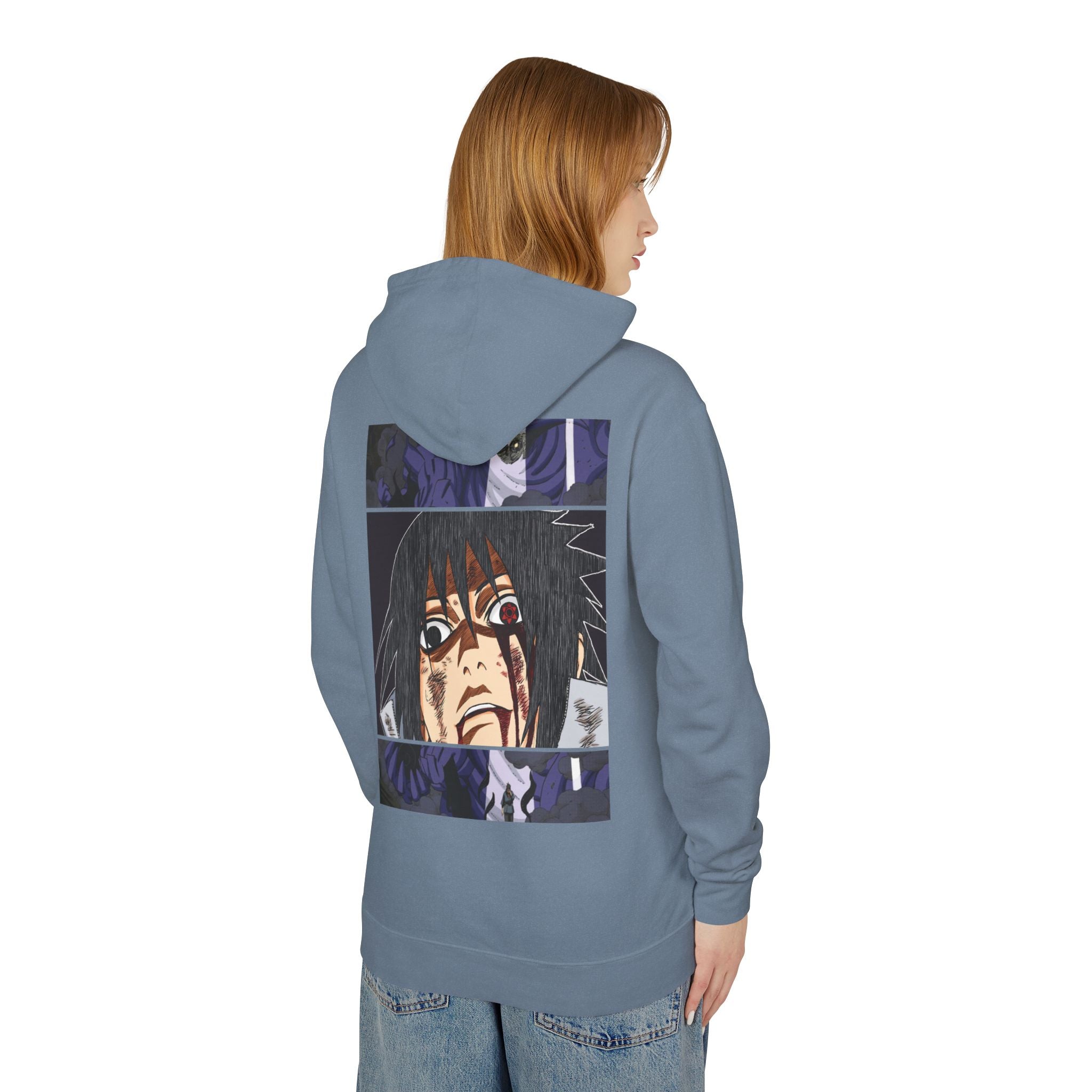 Sasuke Uchiha Anime Premium Graphic Hoodie — "See Darkness"
