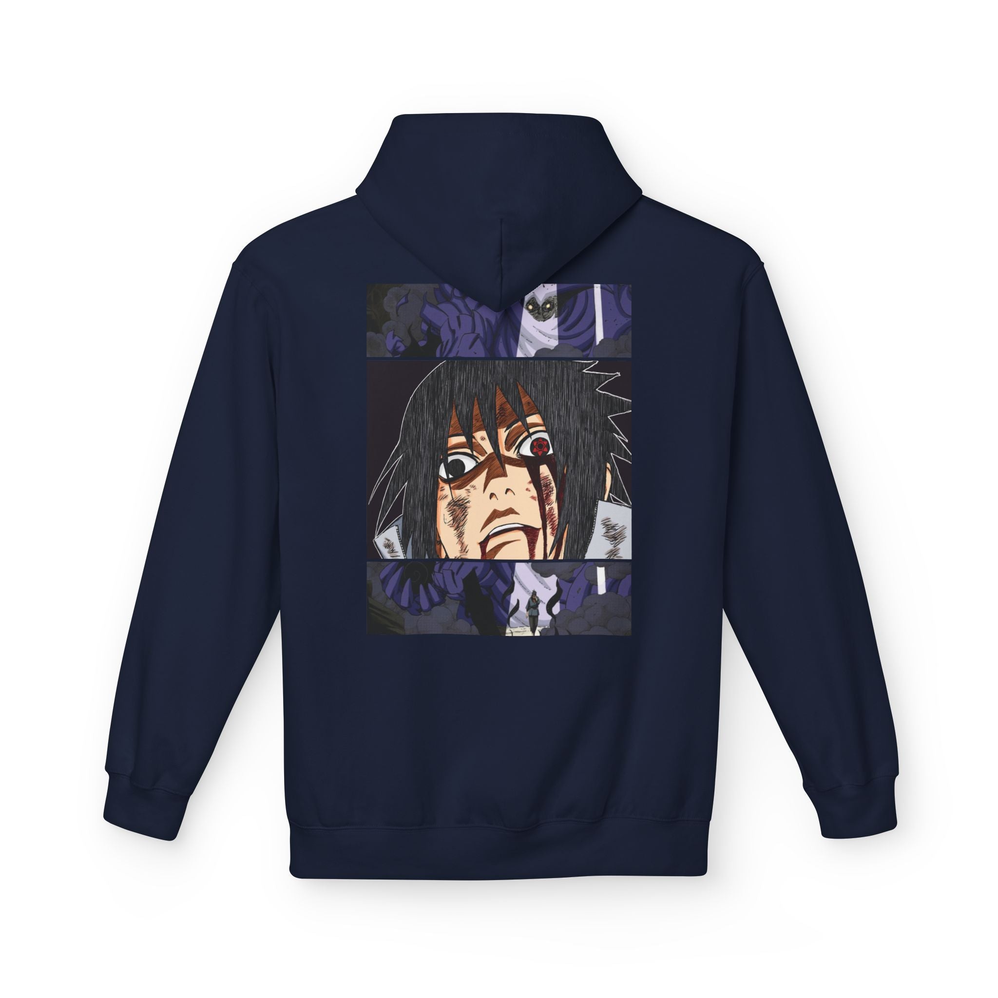 Sasuke Uchiha Anime Graphic Hoodie — "See Darkness"