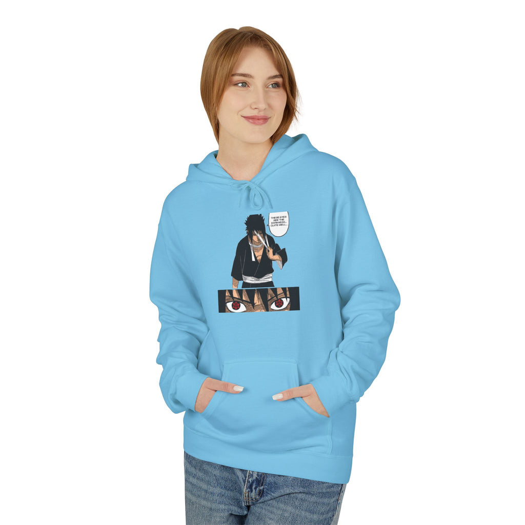 Sasuke Uchiha Anime Graphic Hoodie — "See Darkness"