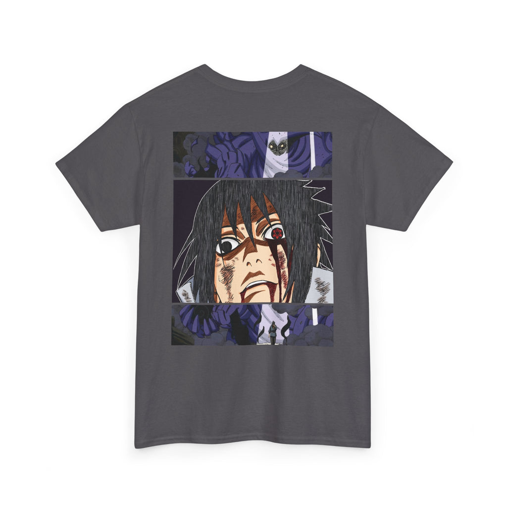 Anime Sasuke Uchiha Manga Panel Tee — "See Darkness" Graphic T-Shirt