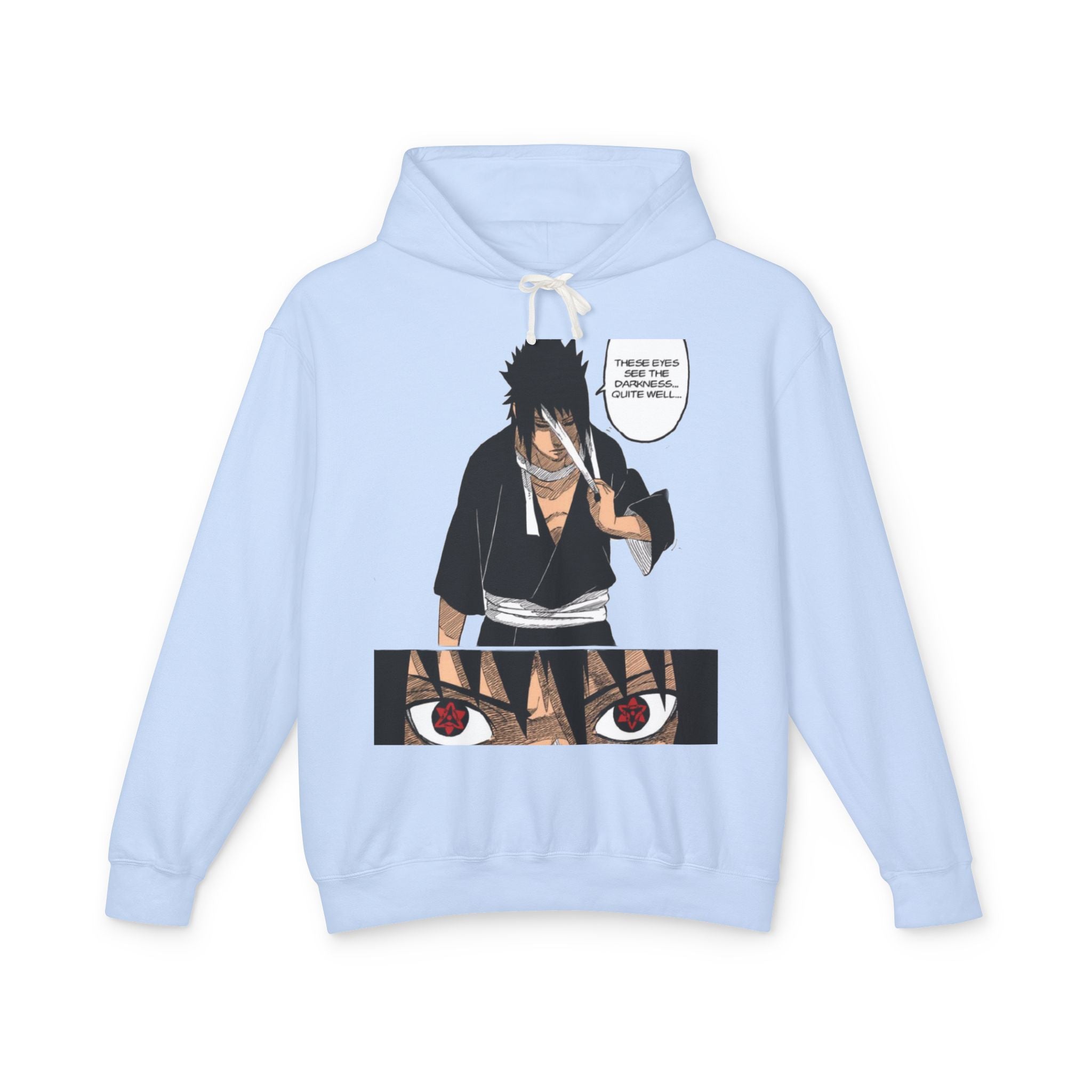 Sasuke Uchiha Anime Premium Graphic Hoodie — "See Darkness"