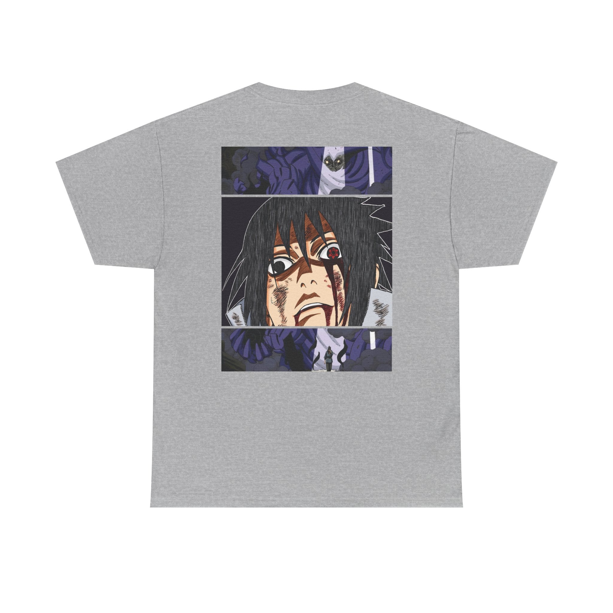 Anime Sasuke Uchiha Manga Panel Tee — "See Darkness" Graphic T-Shirt