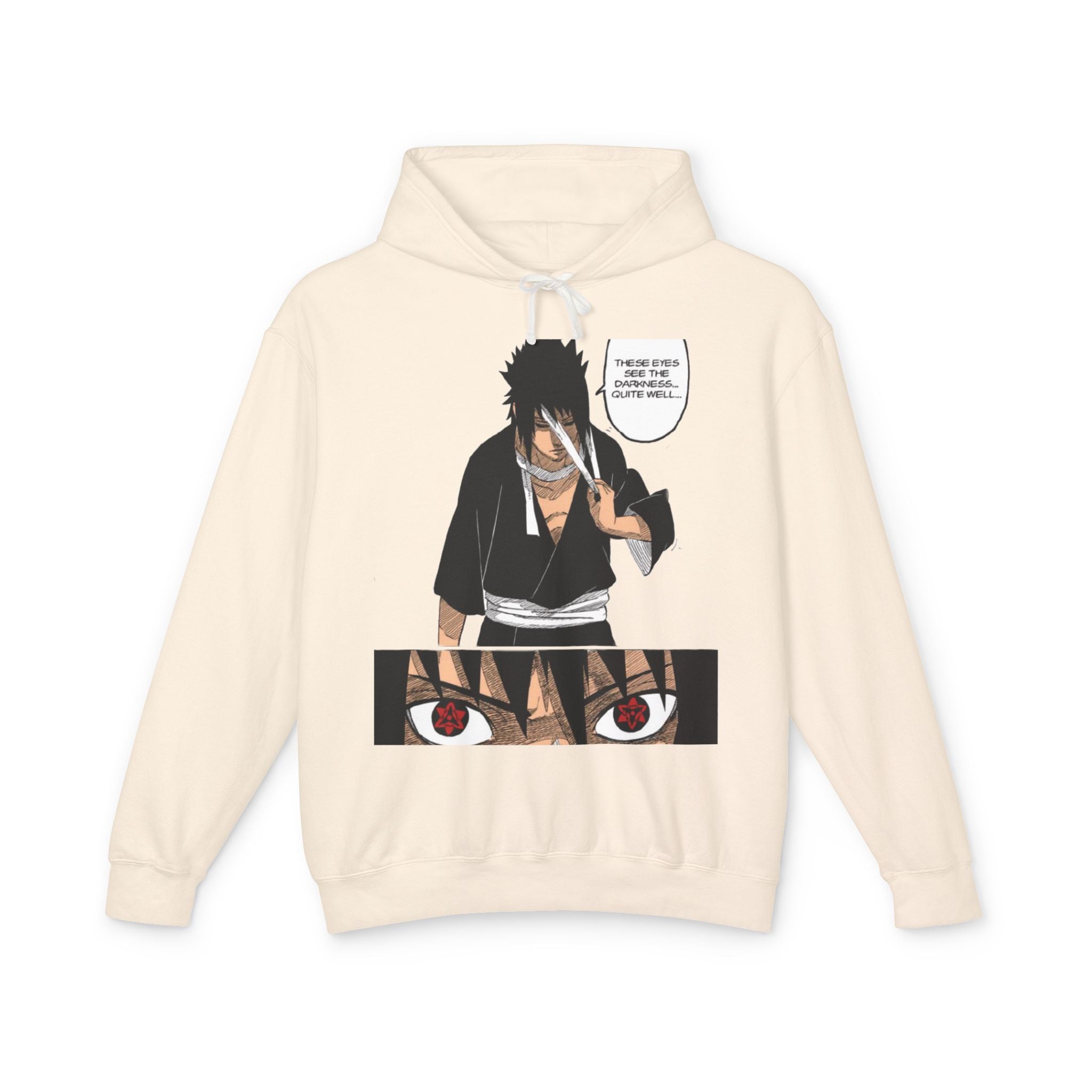 Sasuke Uchiha Anime Premium Graphic Hoodie — "See Darkness"