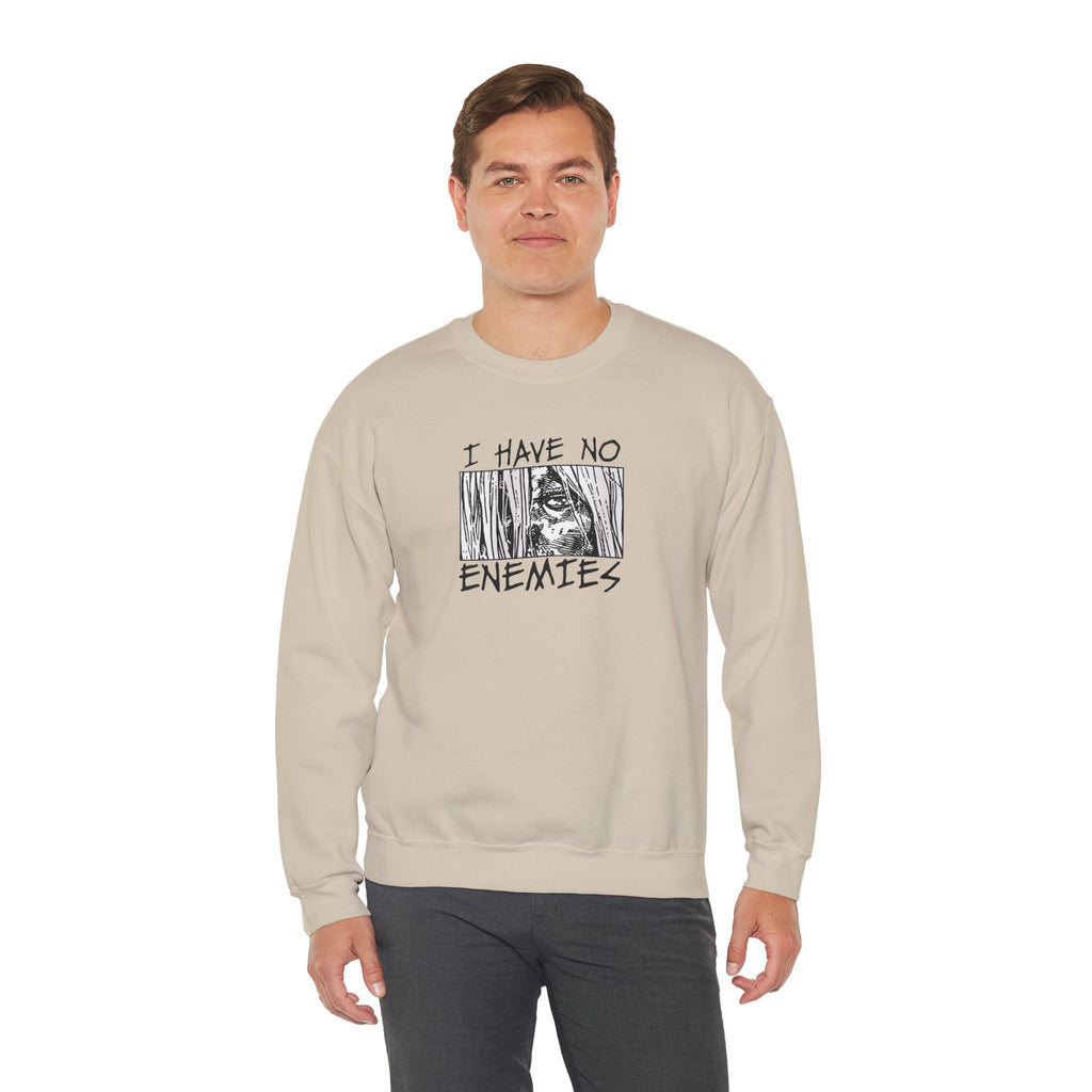 Vinland Saga Crewneck Sweatshirt — "I Have No Enemies" Graphic