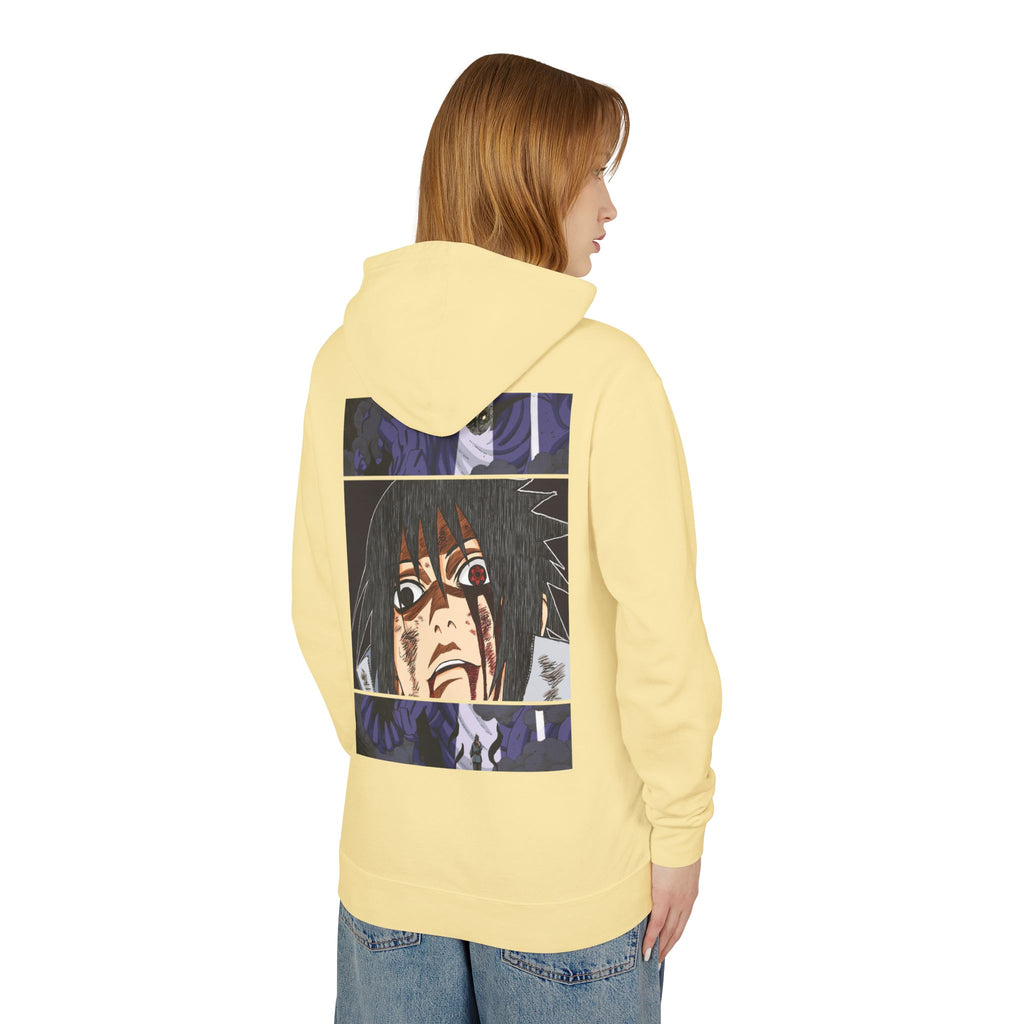 Sasuke Uchiha Anime Premium Graphic Hoodie — "See Darkness"