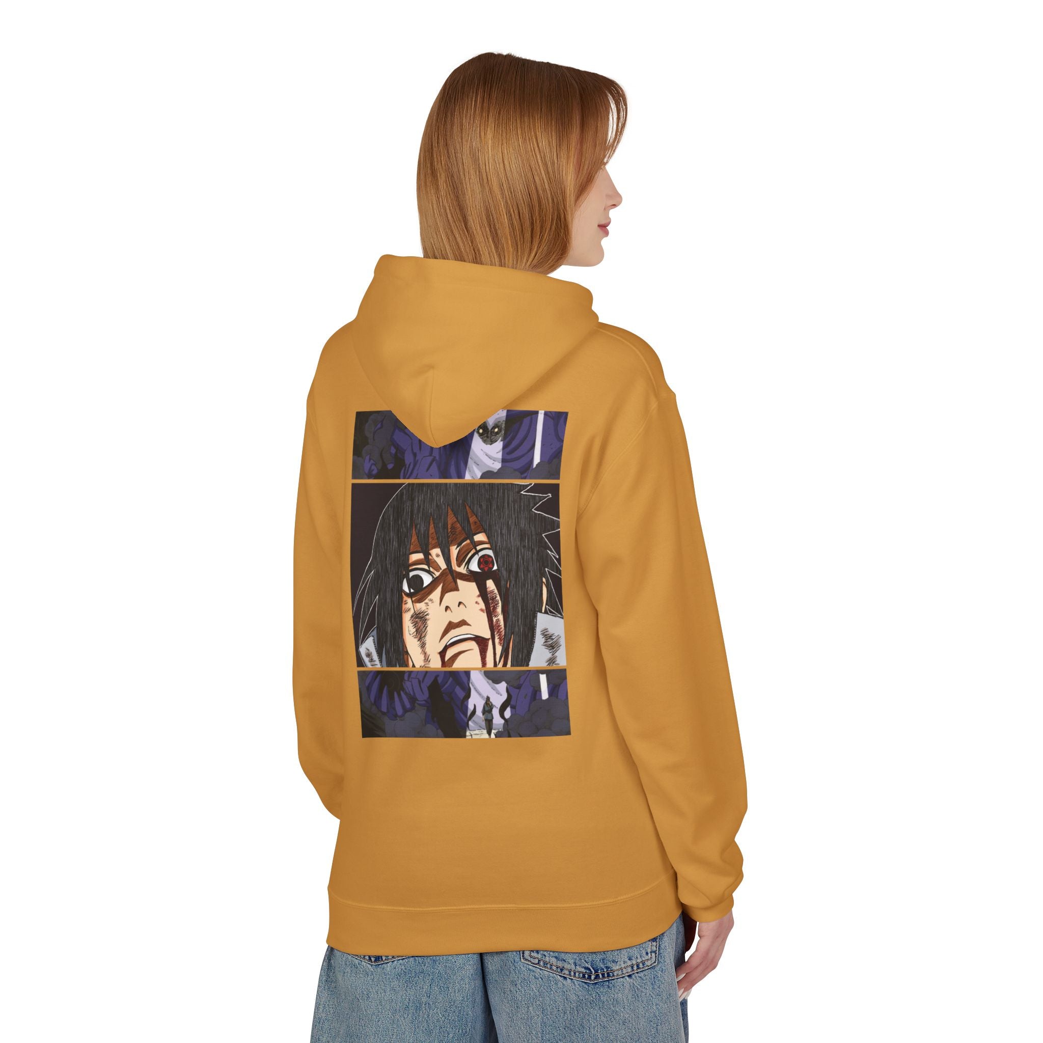 Sasuke Uchiha Anime Graphic Hoodie — "See Darkness"