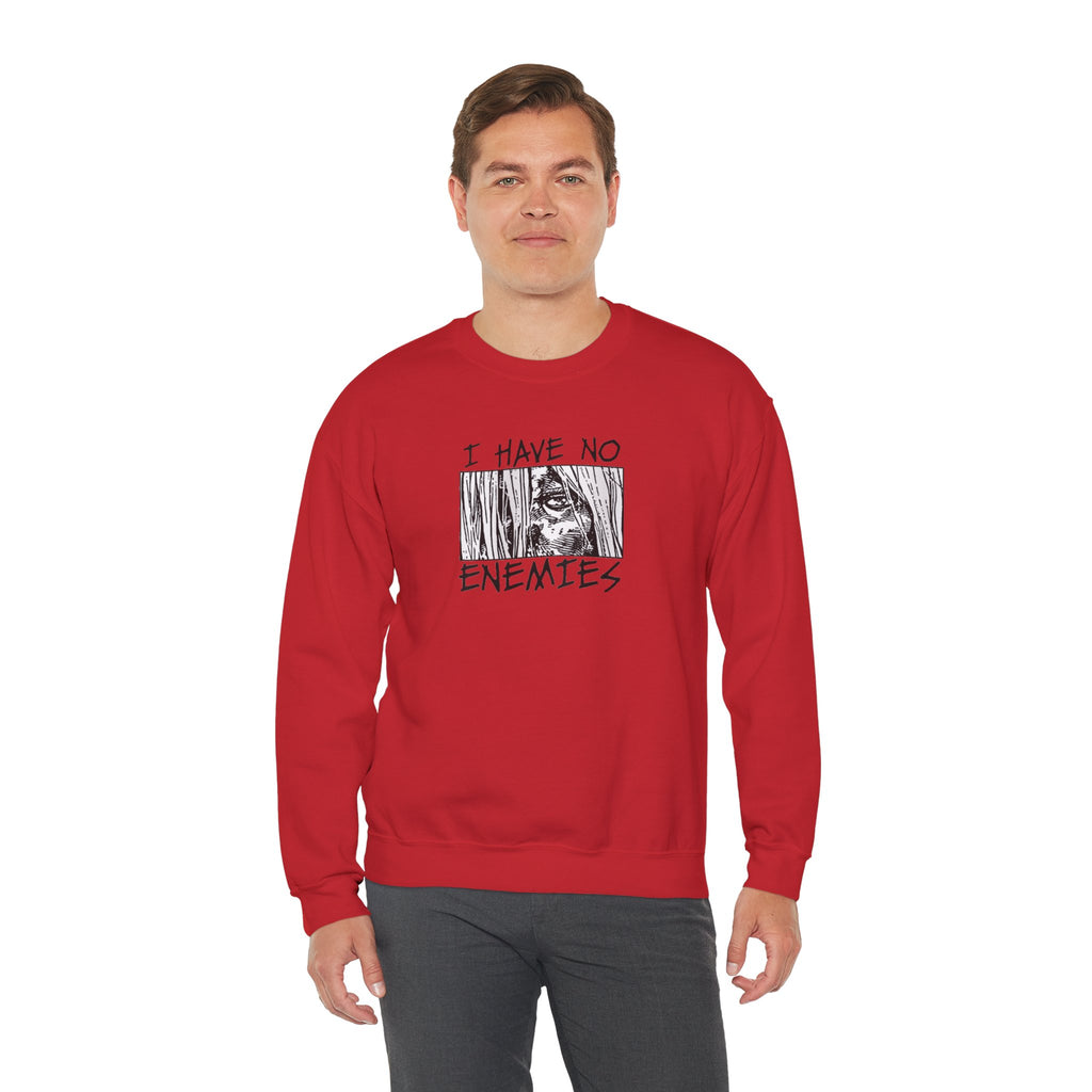 Vinland Saga Crewneck Sweatshirt — "I Have No Enemies" Graphic