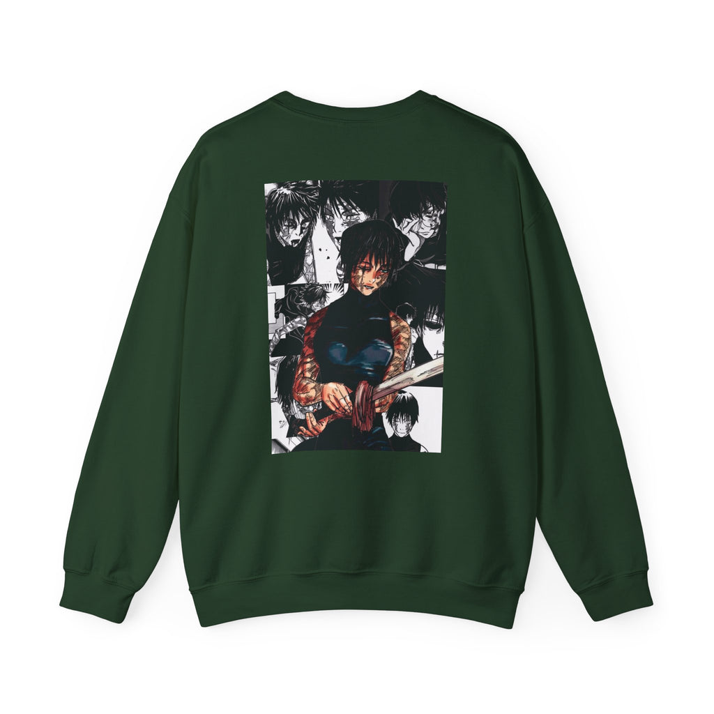 Jujutsu Kaisen Maki Graphic Crewneck Sweatshirt | Anime Manga Back Print