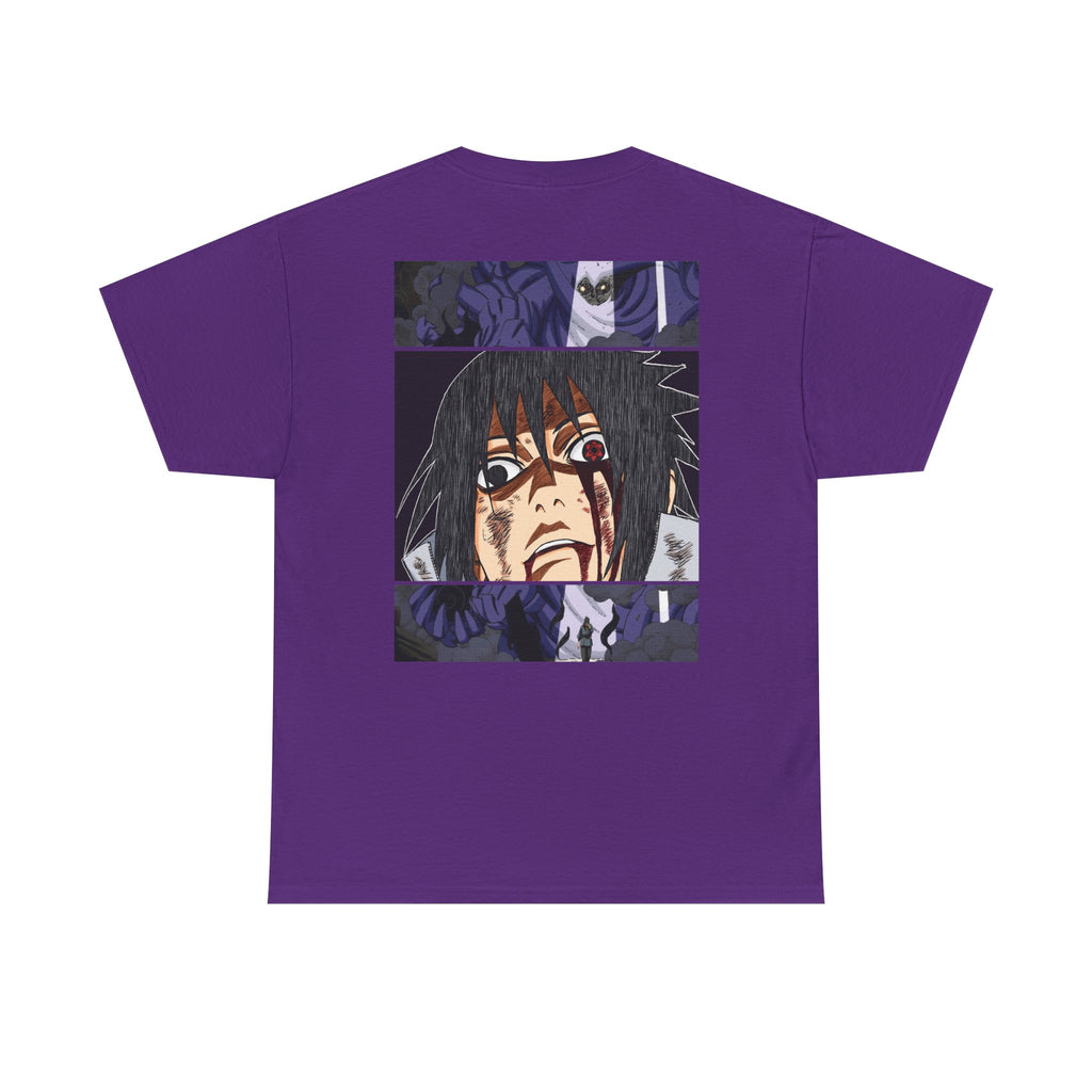 Anime Sasuke Uchiha Manga Panel Tee — "See Darkness" Graphic T-Shirt