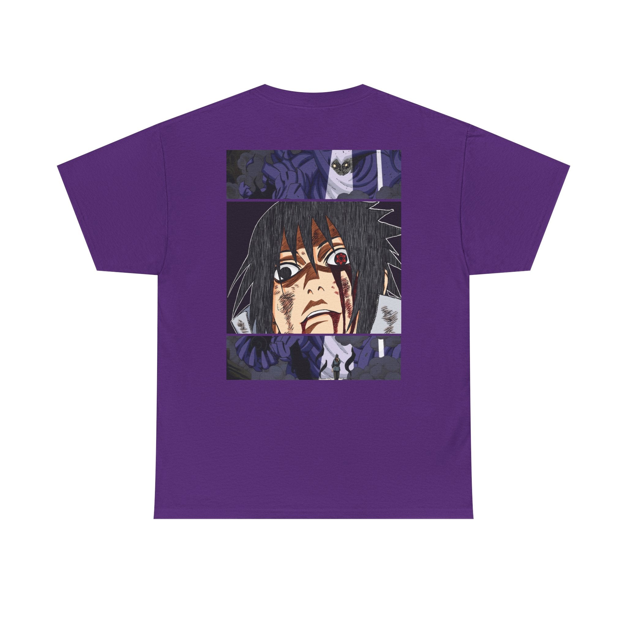 Anime Sasuke Uchiha Manga Panel Tee — "See Darkness" Graphic T-Shirt