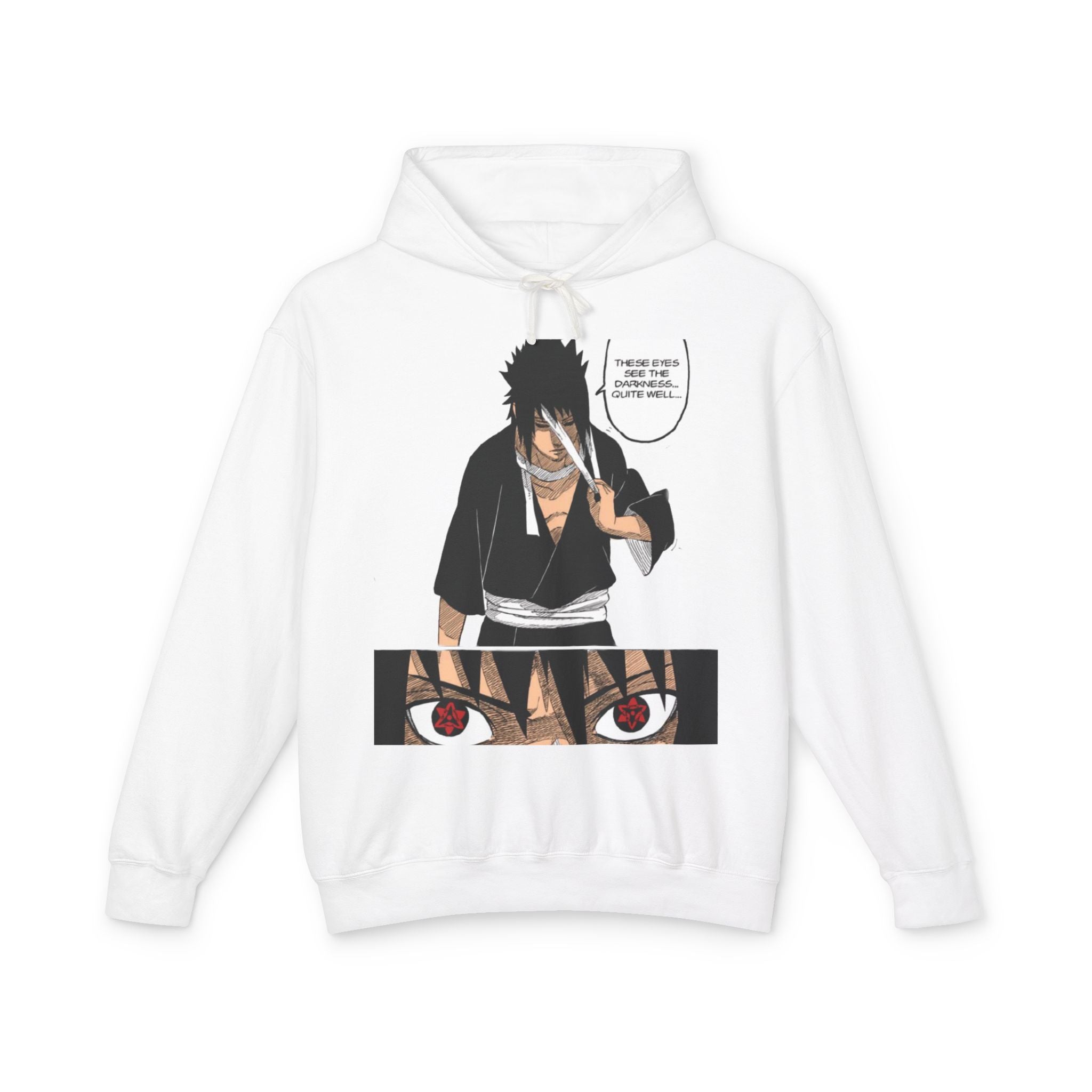 Sasuke Uchiha Anime Premium Graphic Hoodie — "See Darkness"