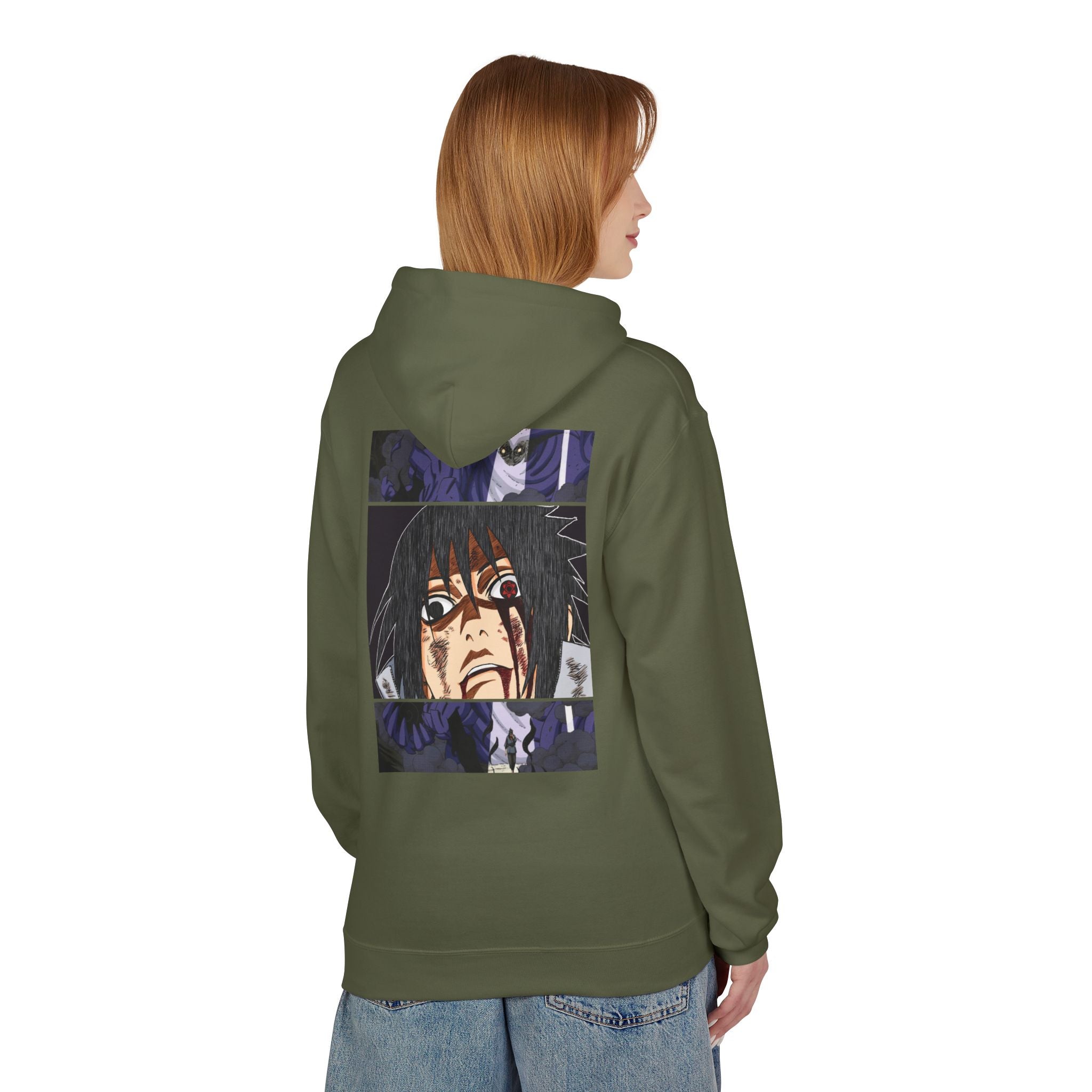 Sasuke Uchiha Anime Graphic Hoodie — "See Darkness"