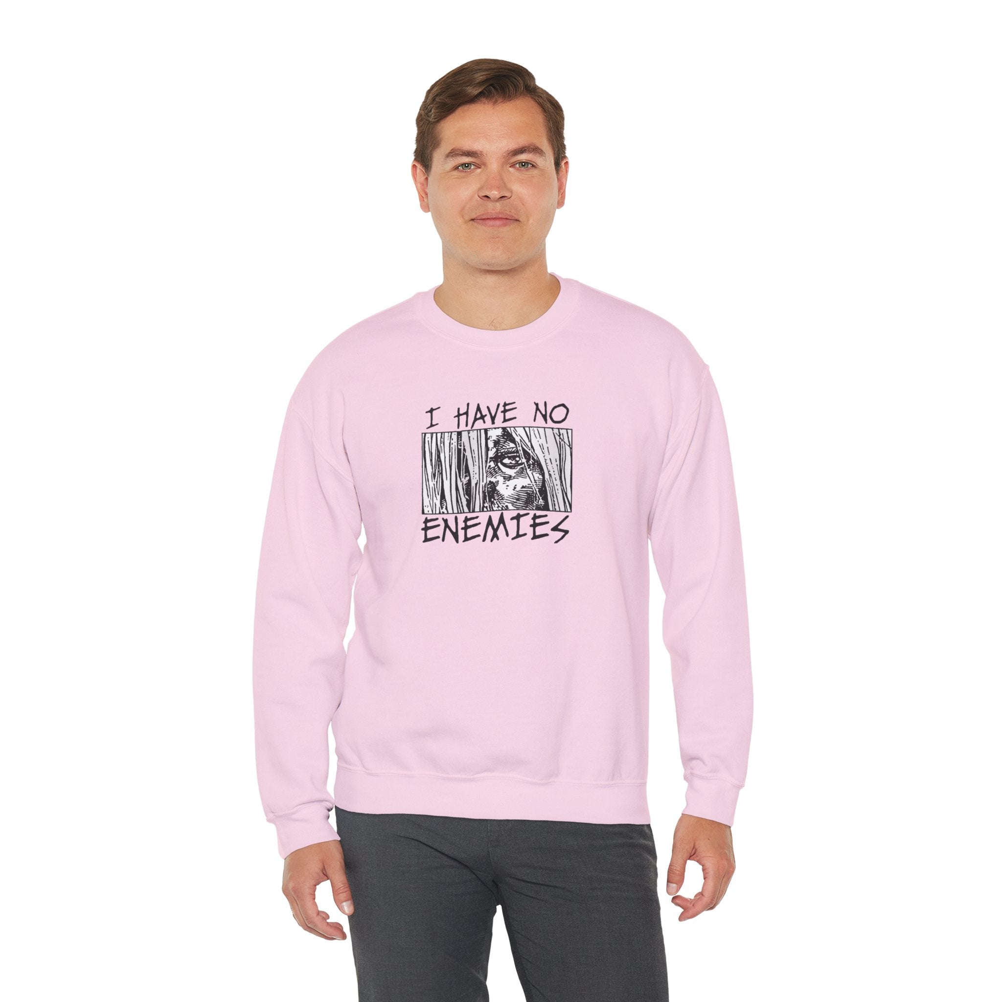 Vinland Saga Crewneck Sweatshirt — "I Have No Enemies" Graphic